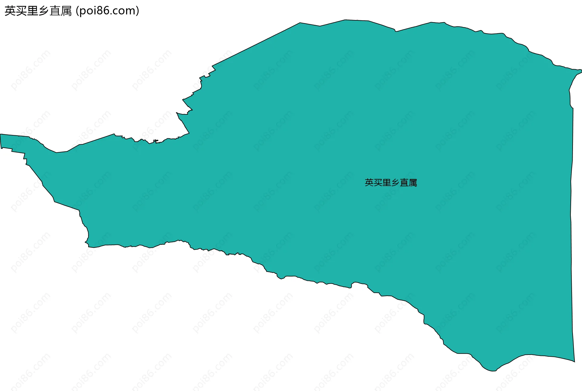 英买里乡直属边界地图