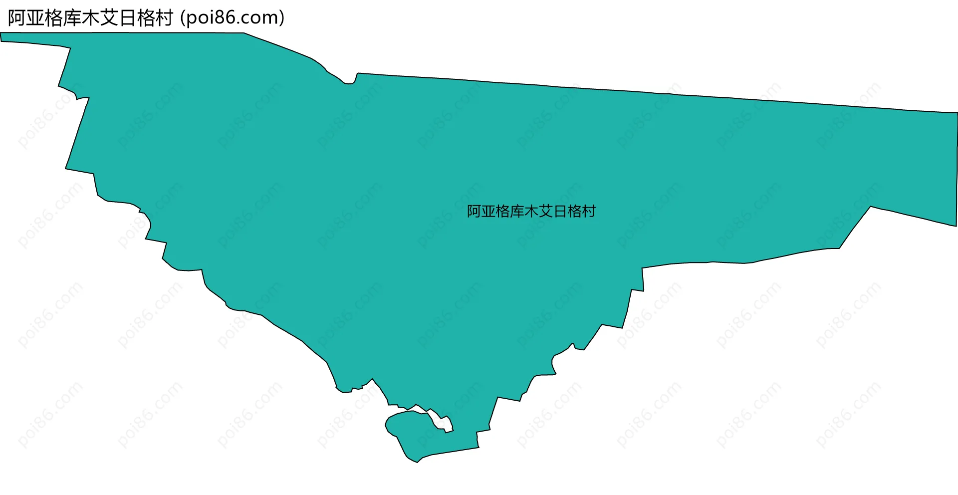 阿亚格库木艾日格村边界地图