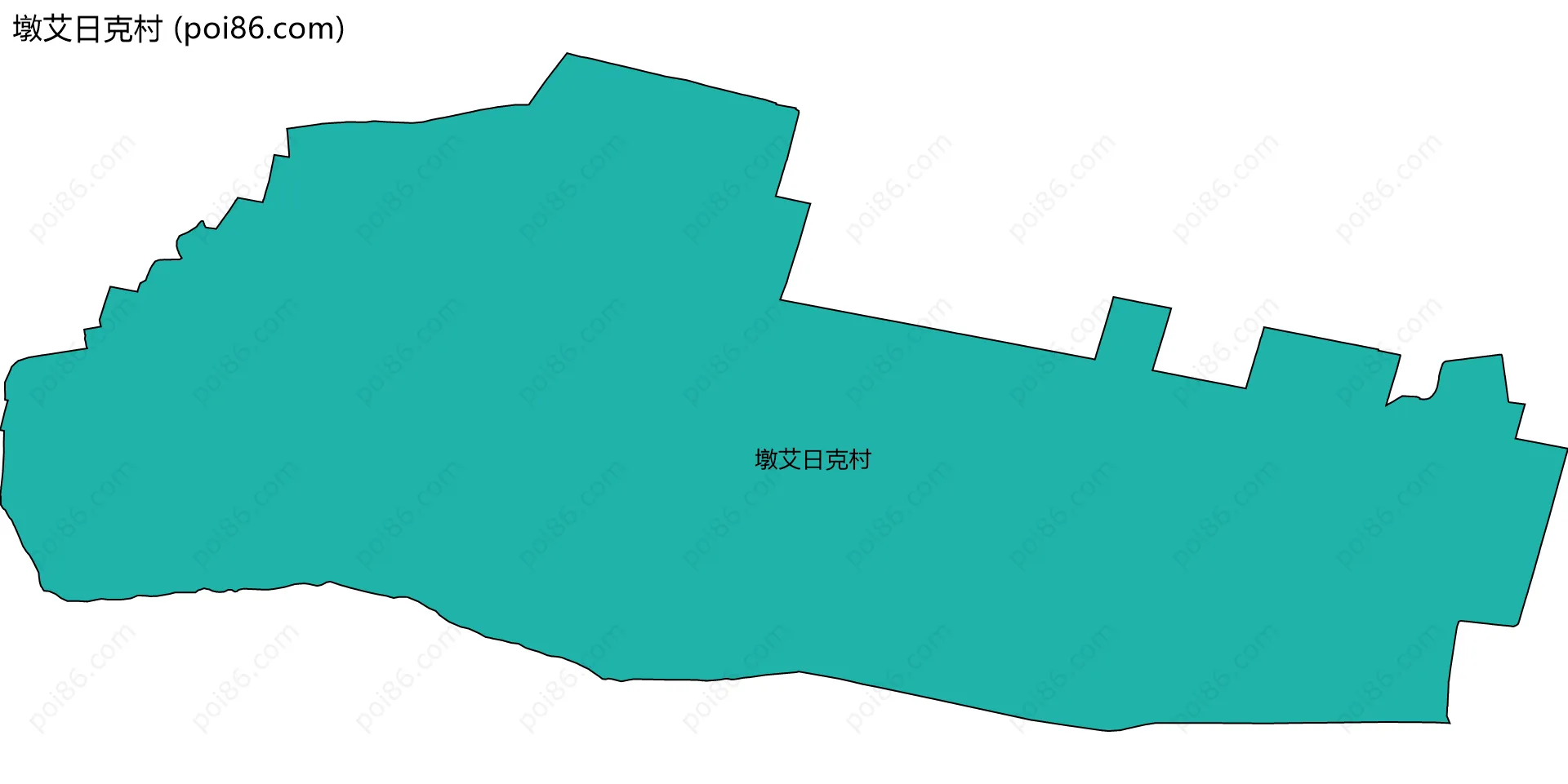 墩艾日克村边界地图