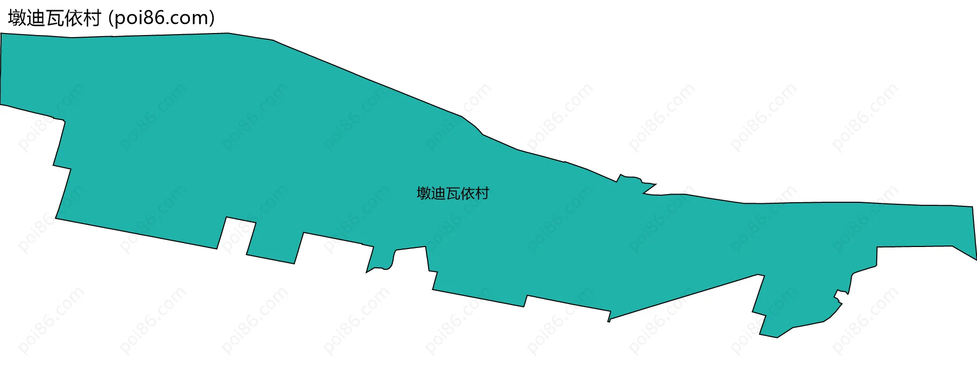 墩迪瓦依村边界地图