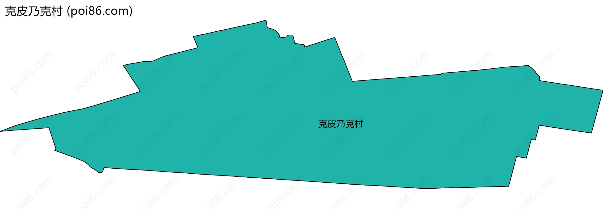 克皮乃克村边界地图