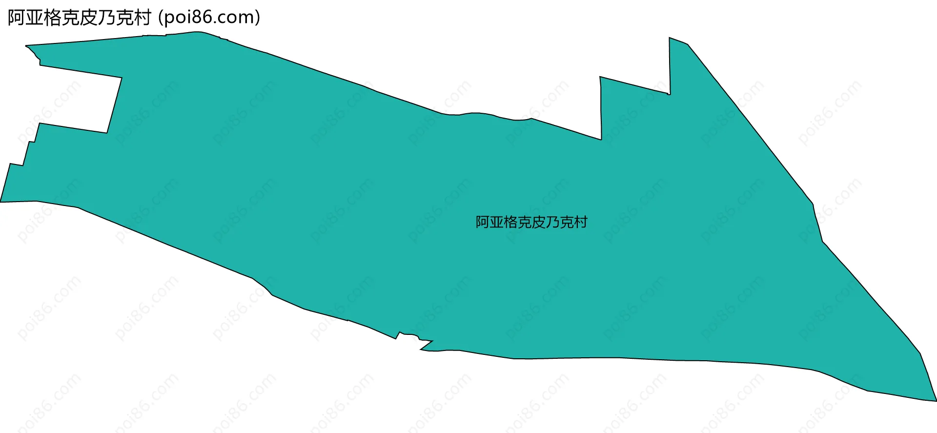 阿亚格克皮乃克村边界地图