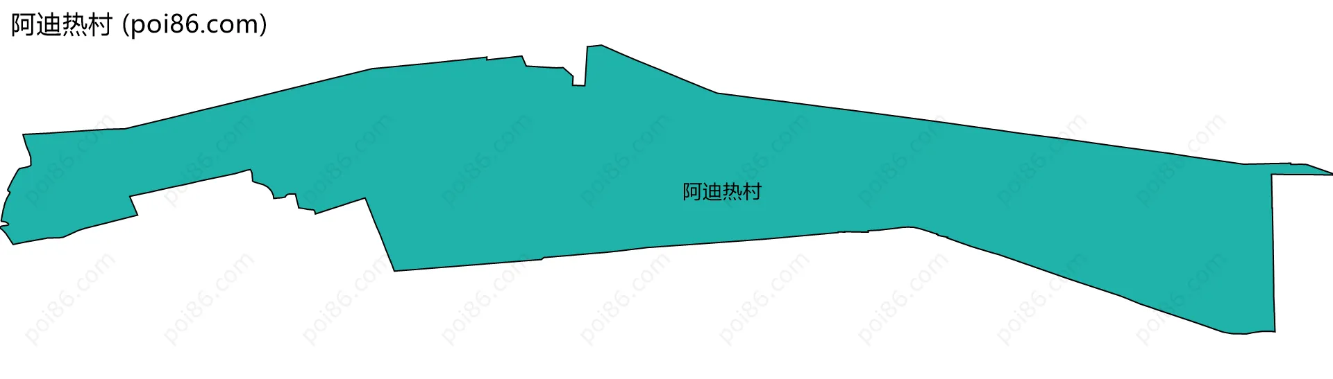 阿迪热村边界地图