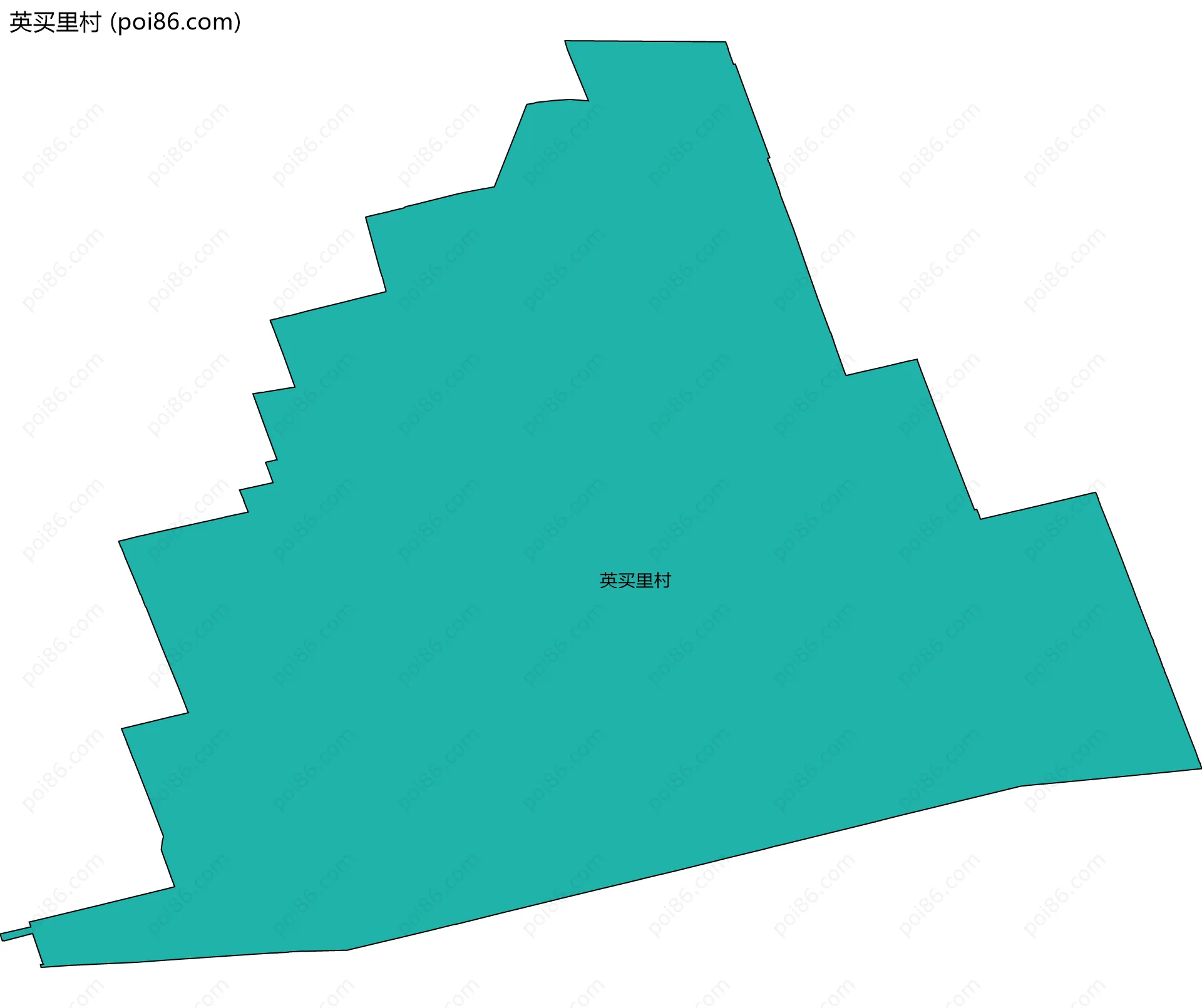 英买里村边界地图