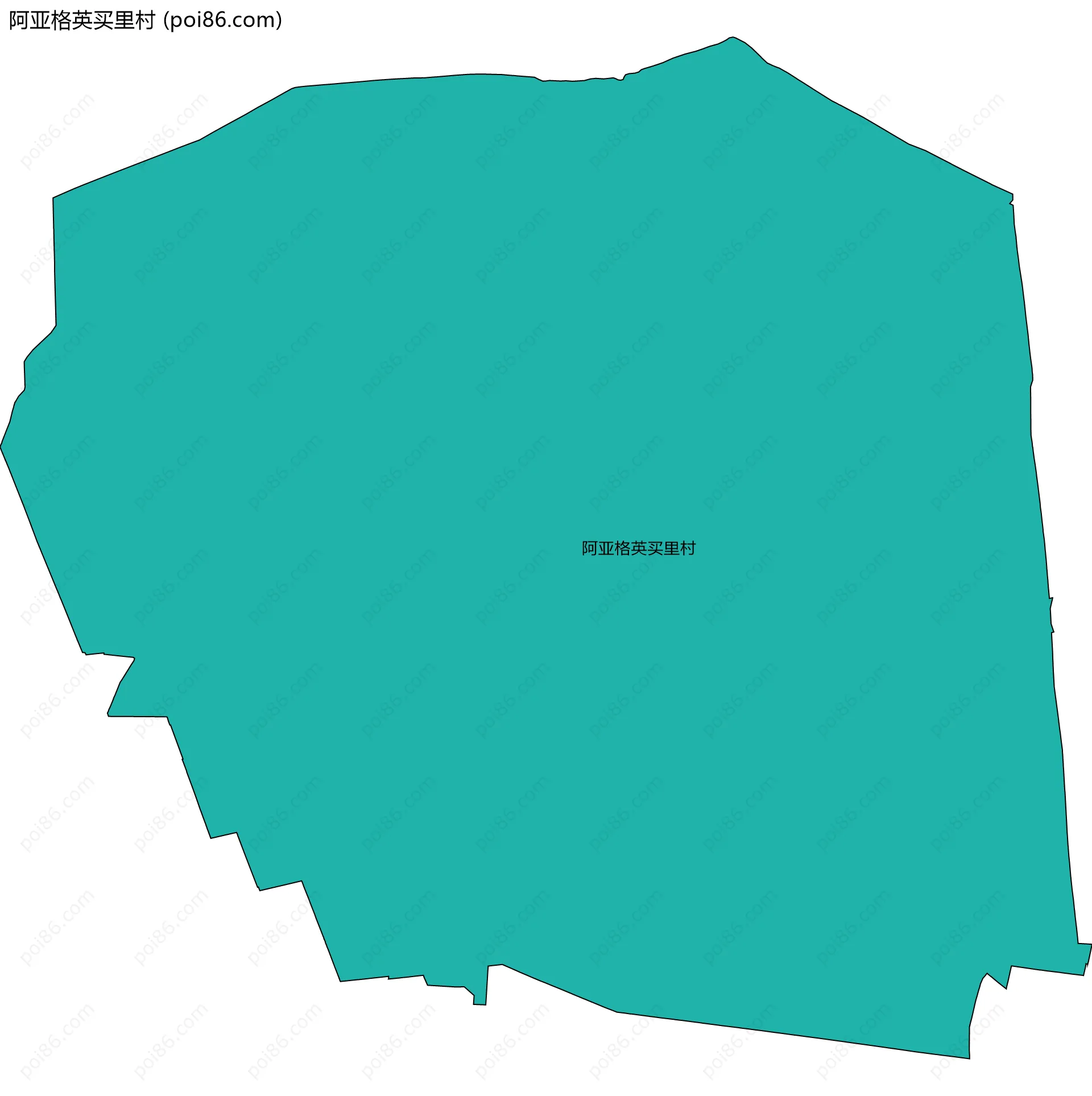 阿亚格英买里村边界地图