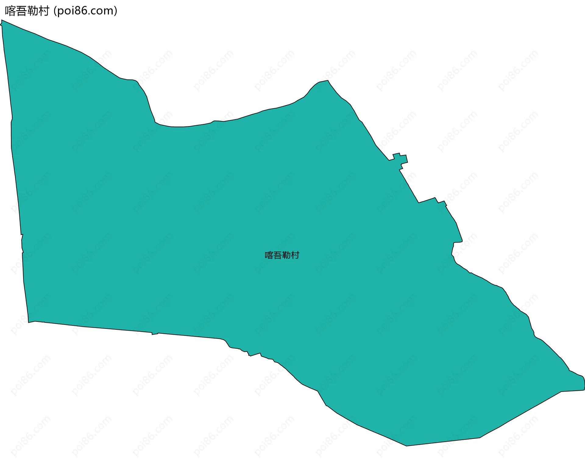 喀吾勒村边界地图