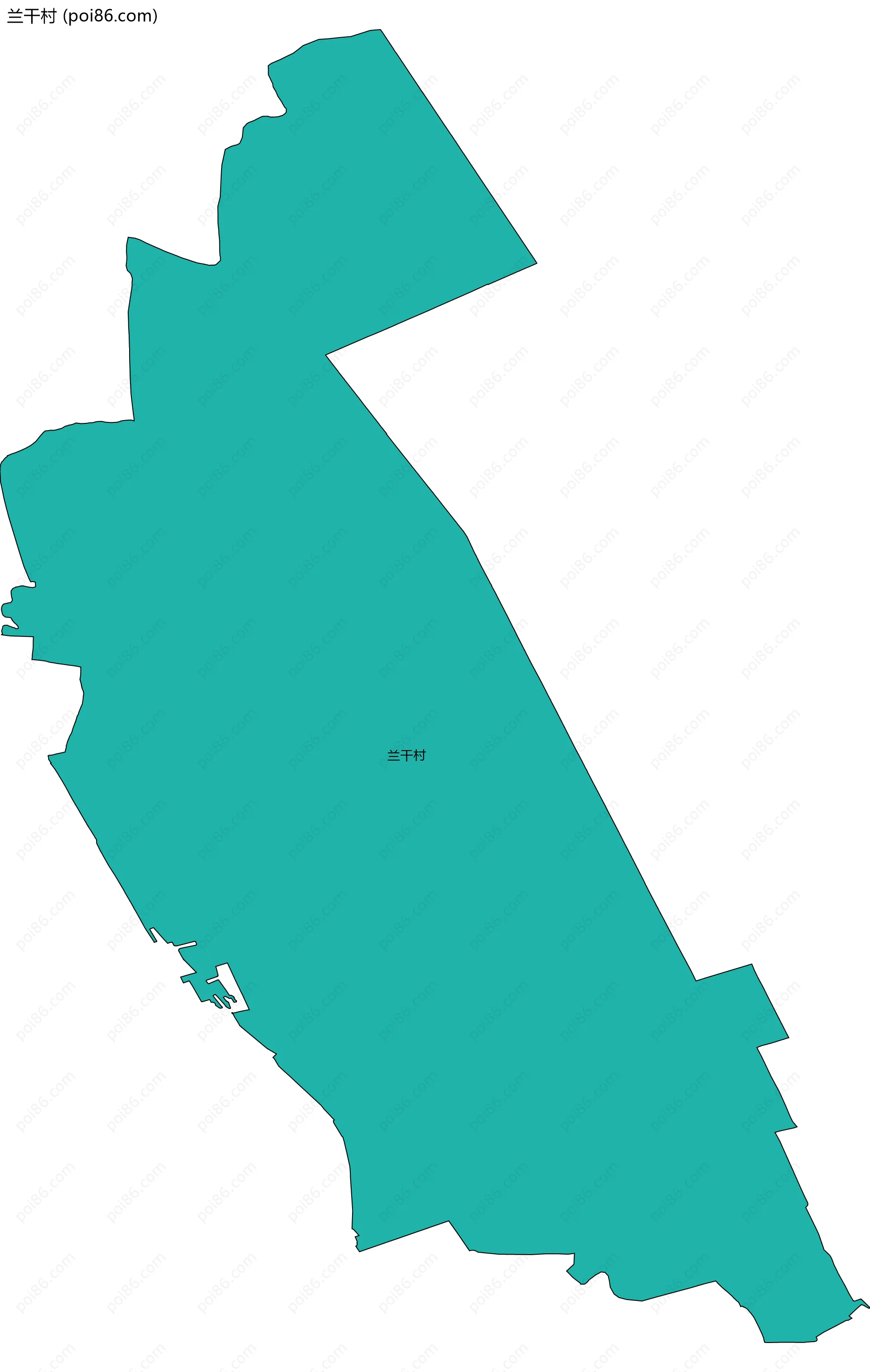 兰干村边界地图