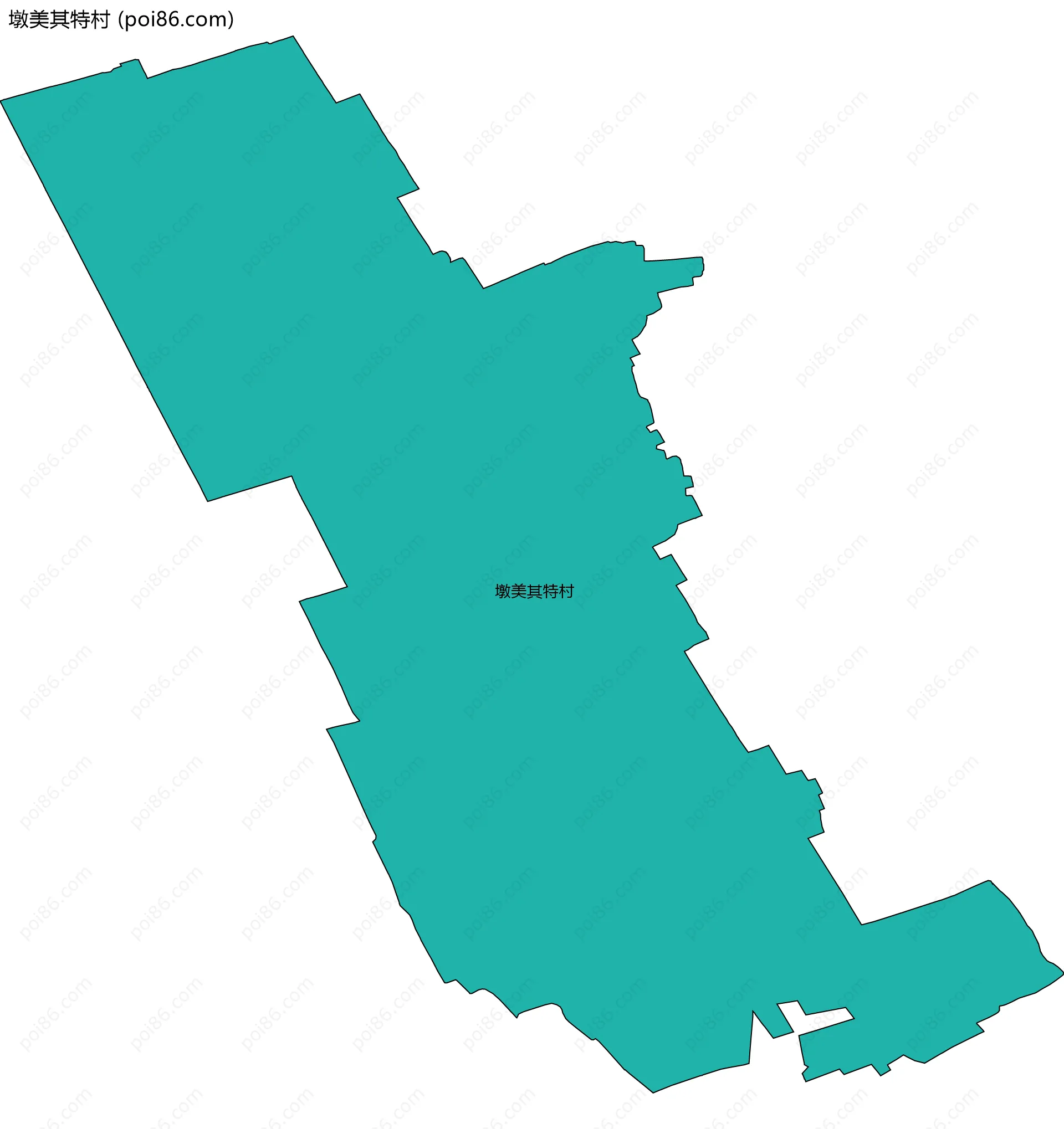 墩美其特村边界地图