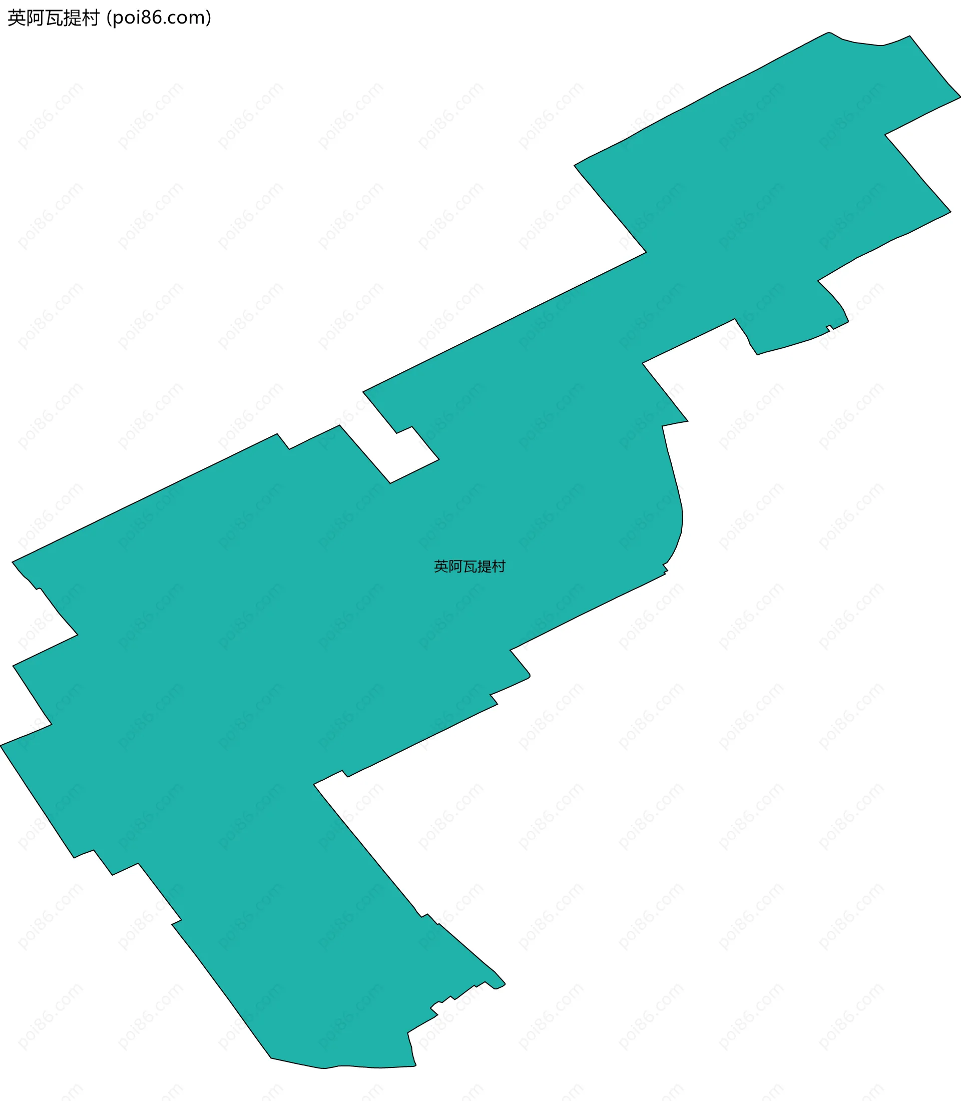 英阿瓦提村边界地图