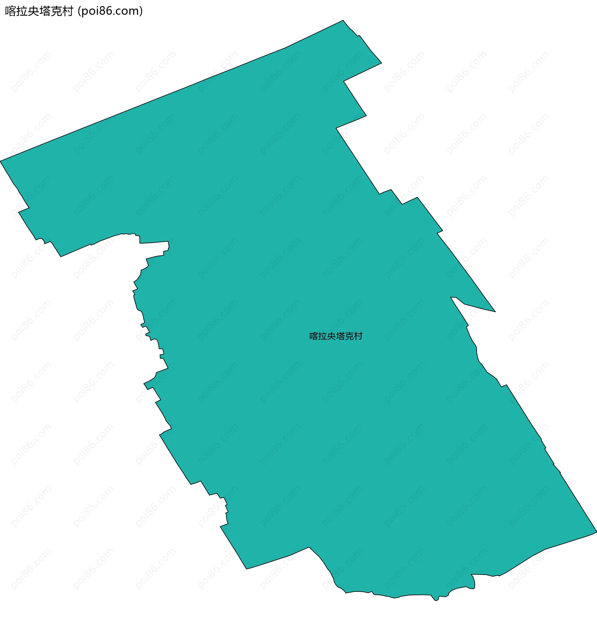 喀拉央塔克村边界地图
