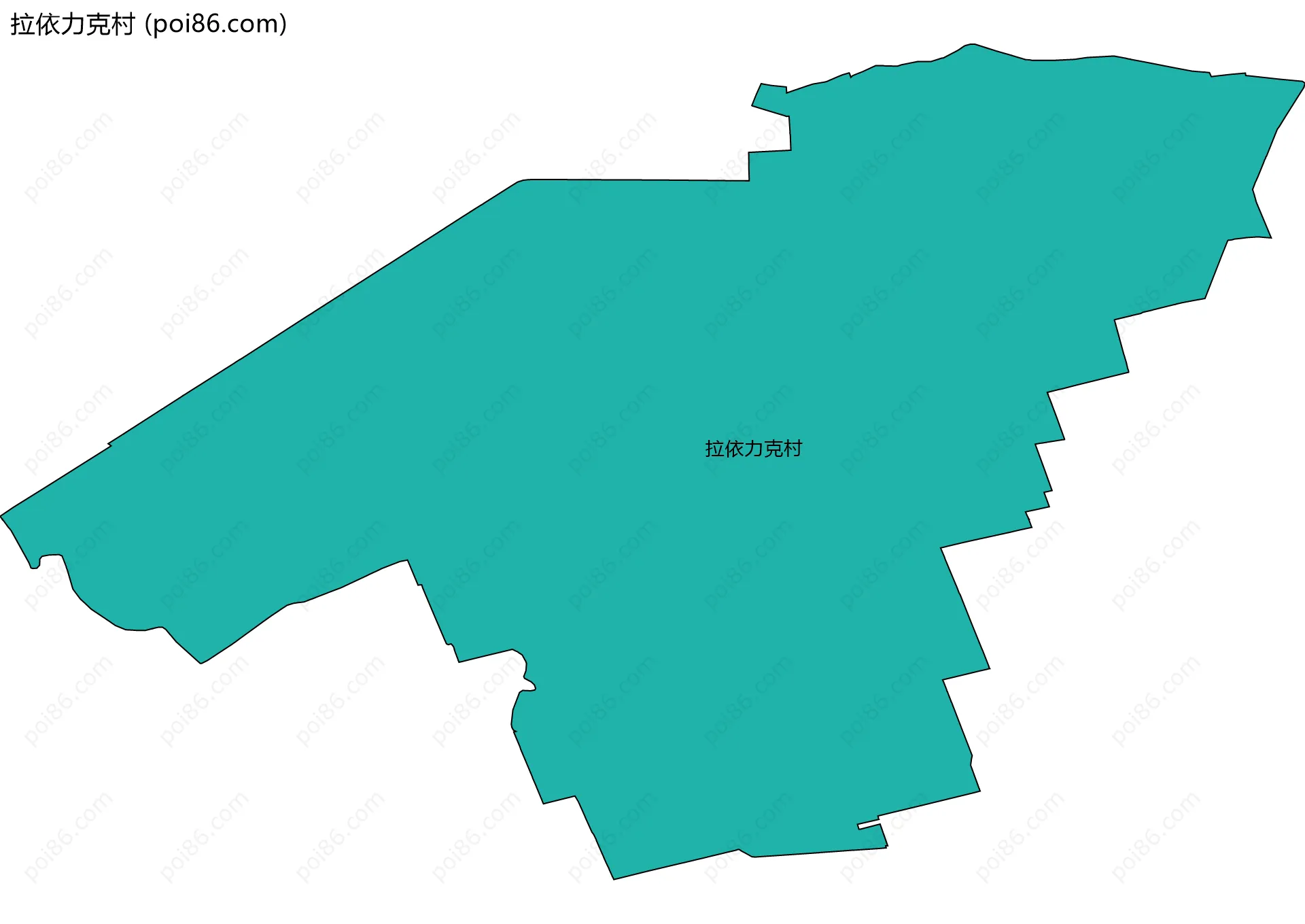 拉依力克村边界地图