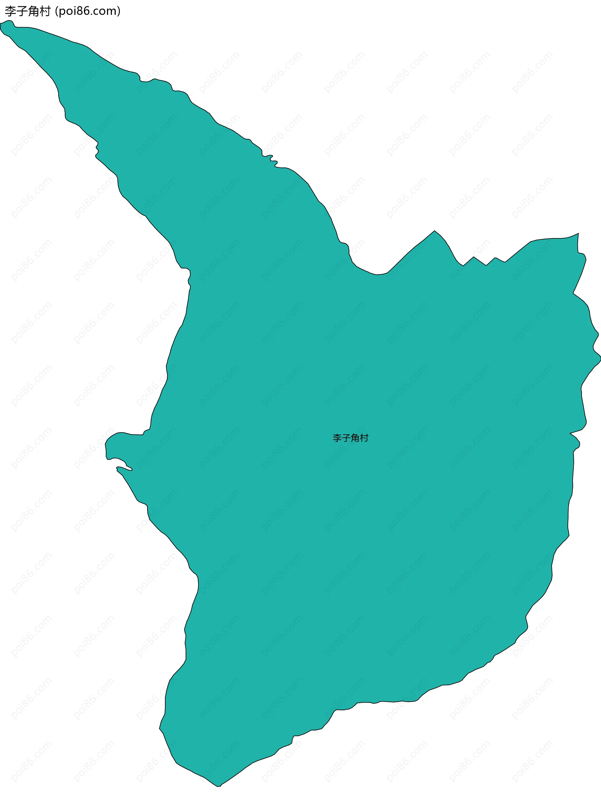 李子角村边界地图
