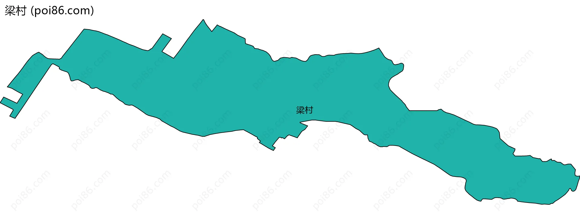 梁村边界地图