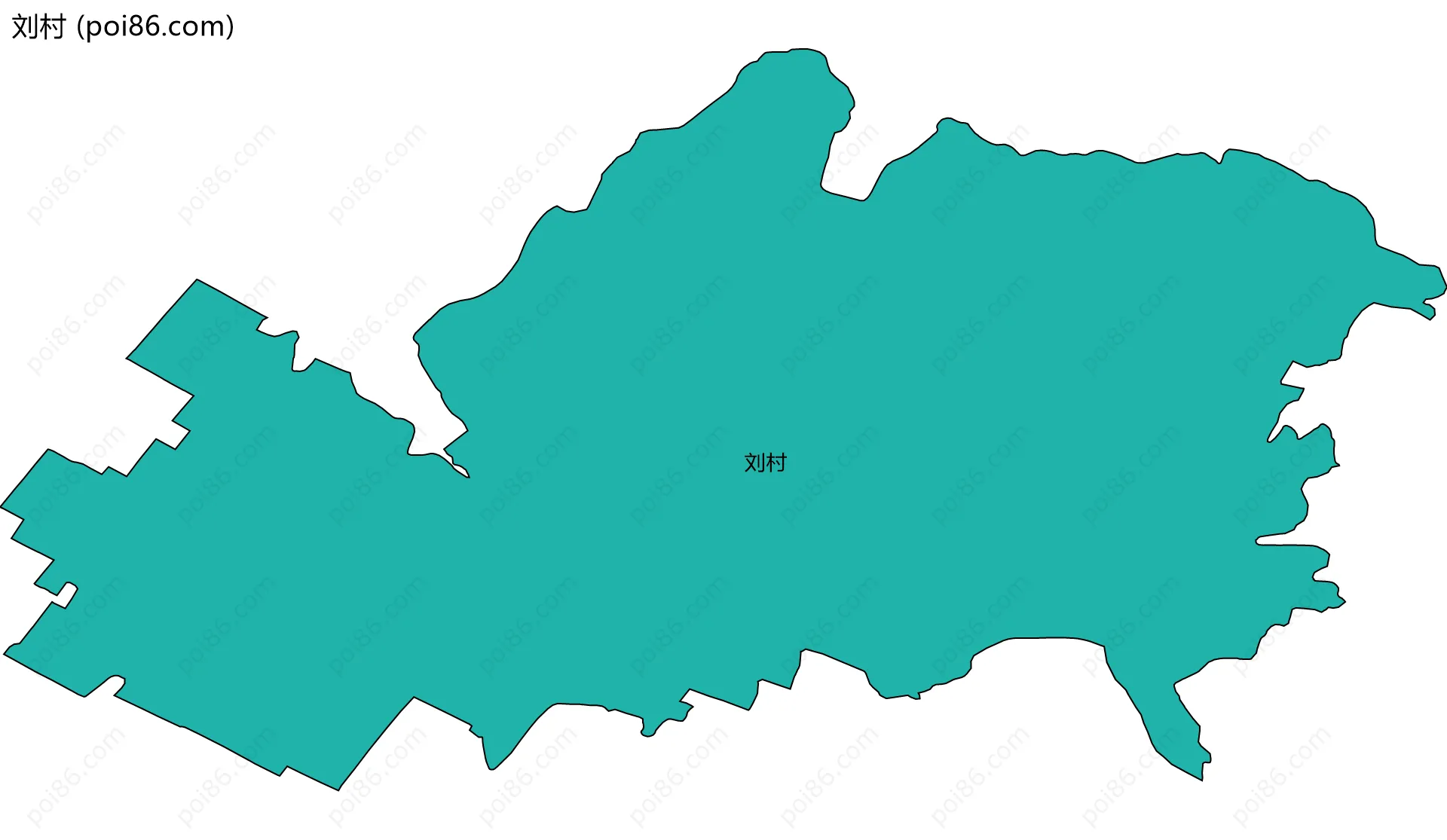 刘村边界地图
