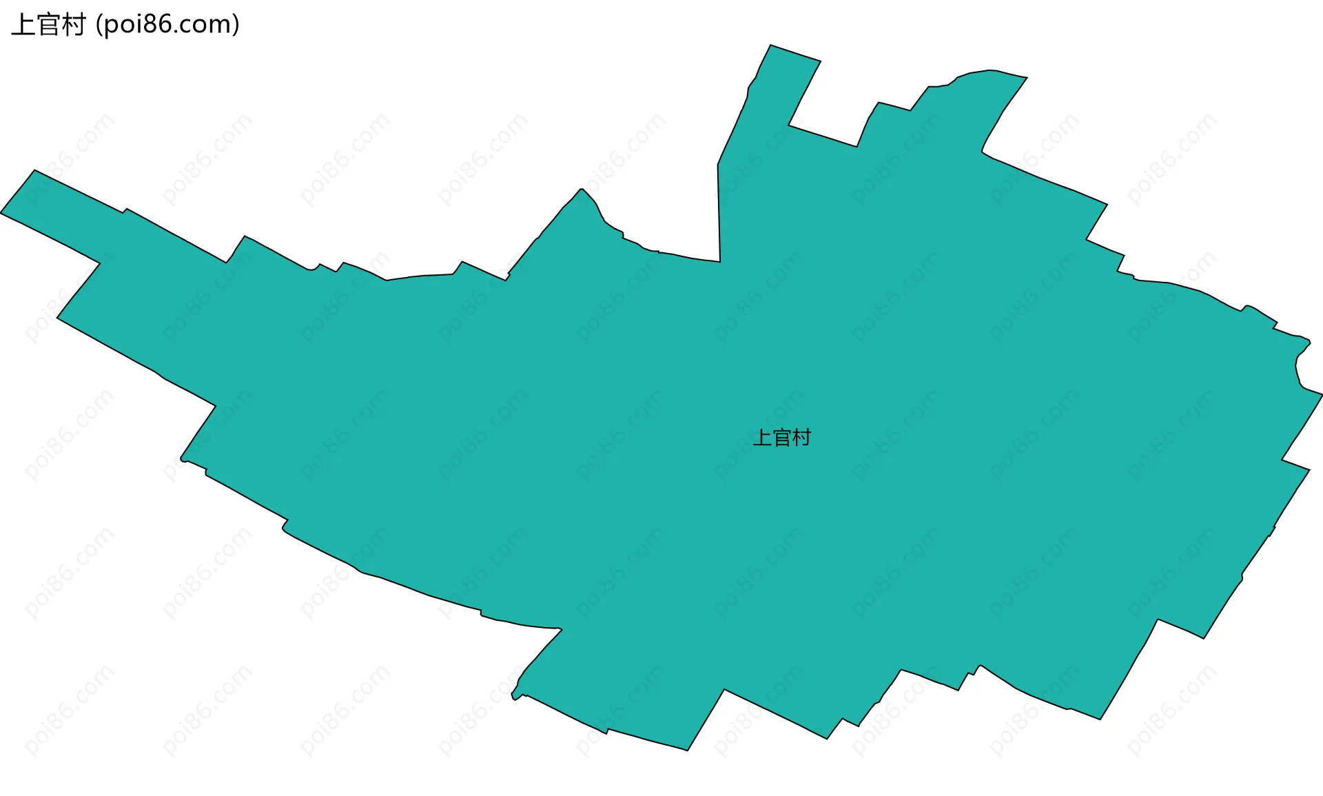 上官村边界地图