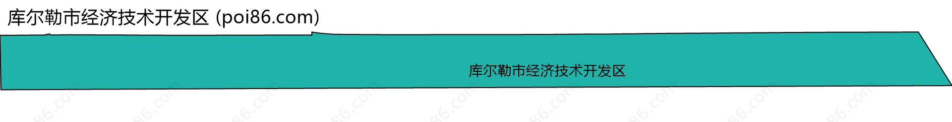 库尔勒市经济技术开发区边界地图