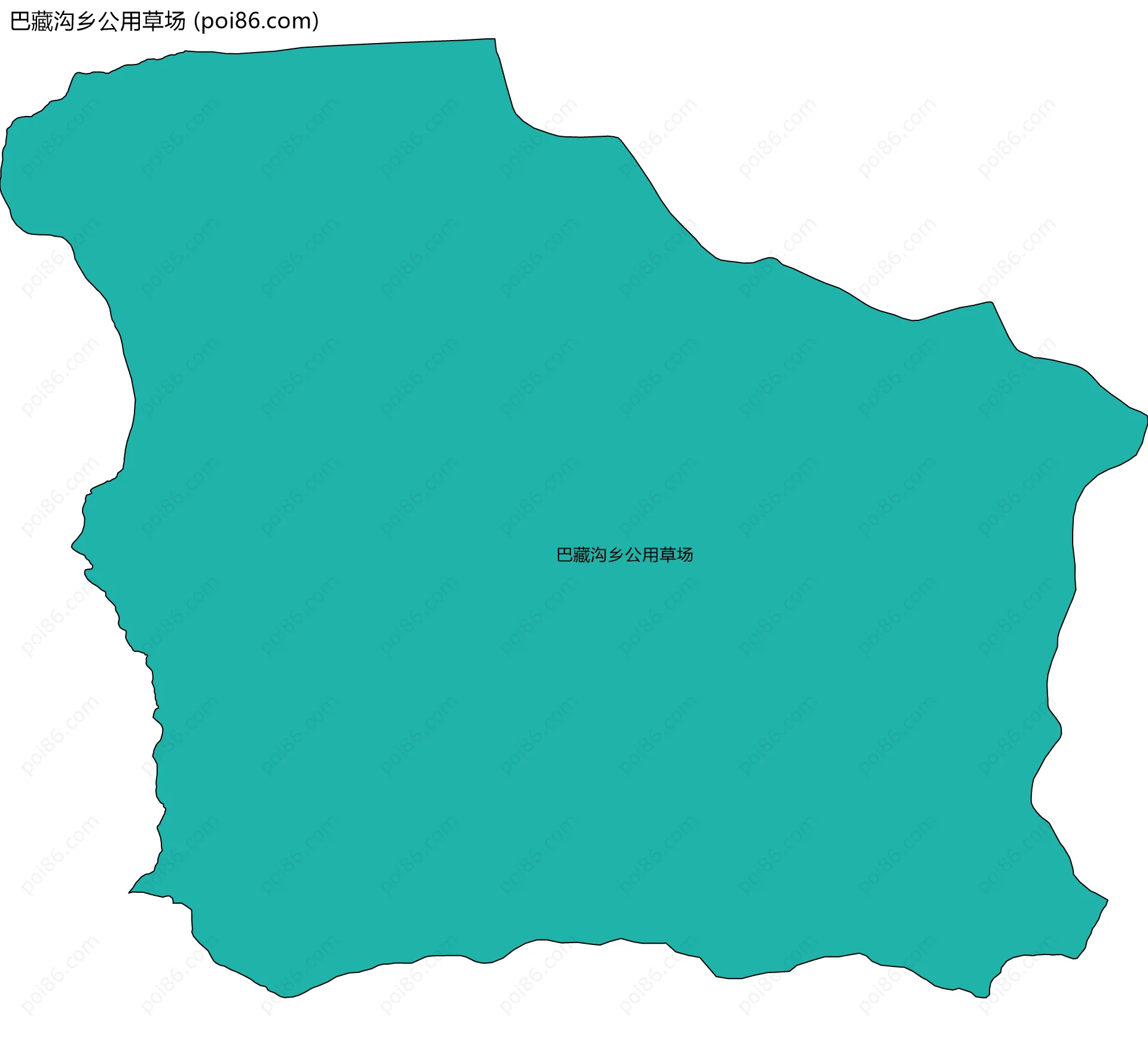 巴藏沟乡公用草场边界地图