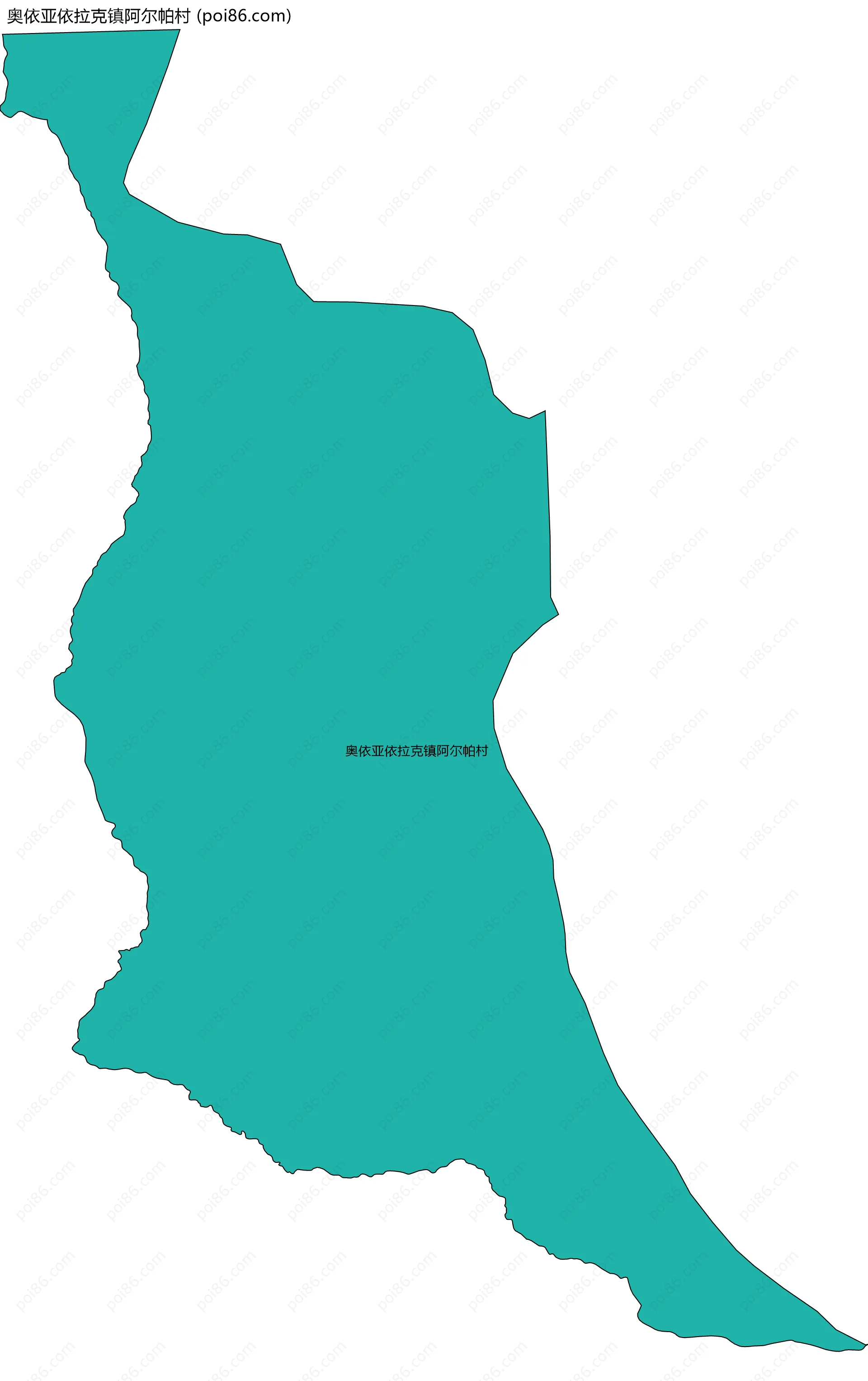 奥依亚依拉克镇阿尔帕村边界地图