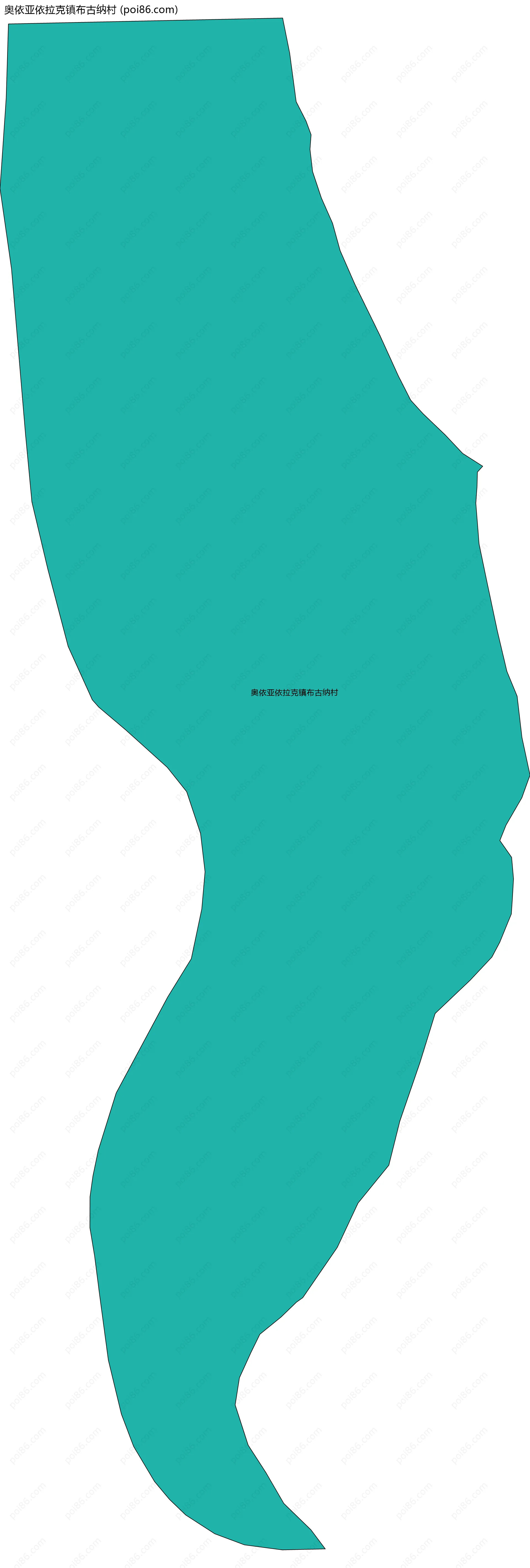 奥依亚依拉克镇布古纳村边界地图