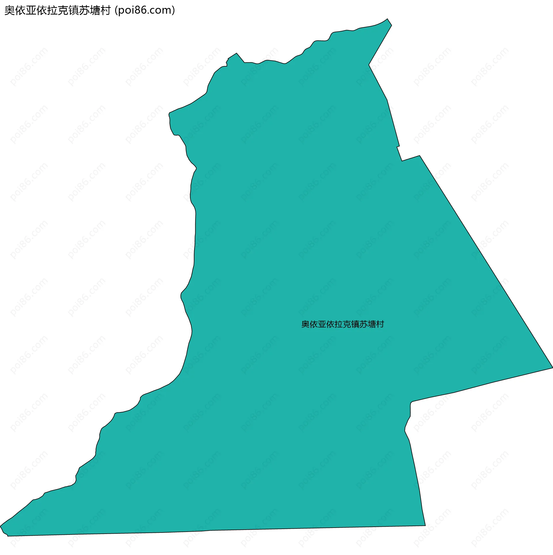 奥依亚依拉克镇苏塘村边界地图