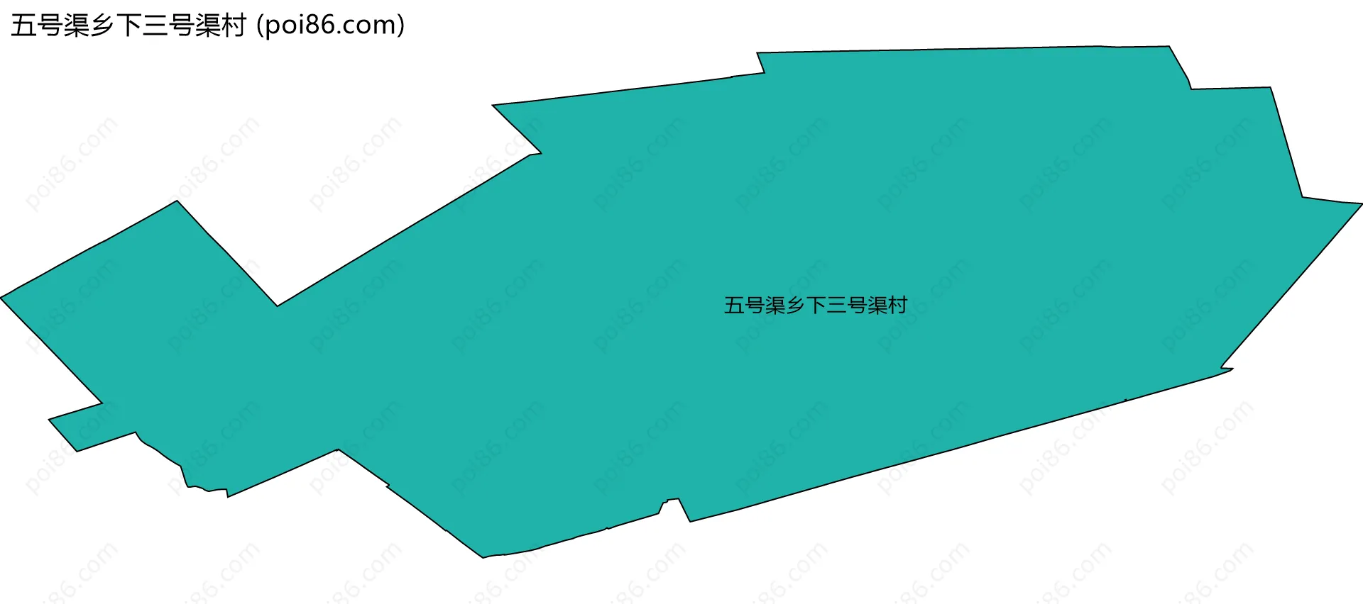 五号渠乡下三号渠村边界地图