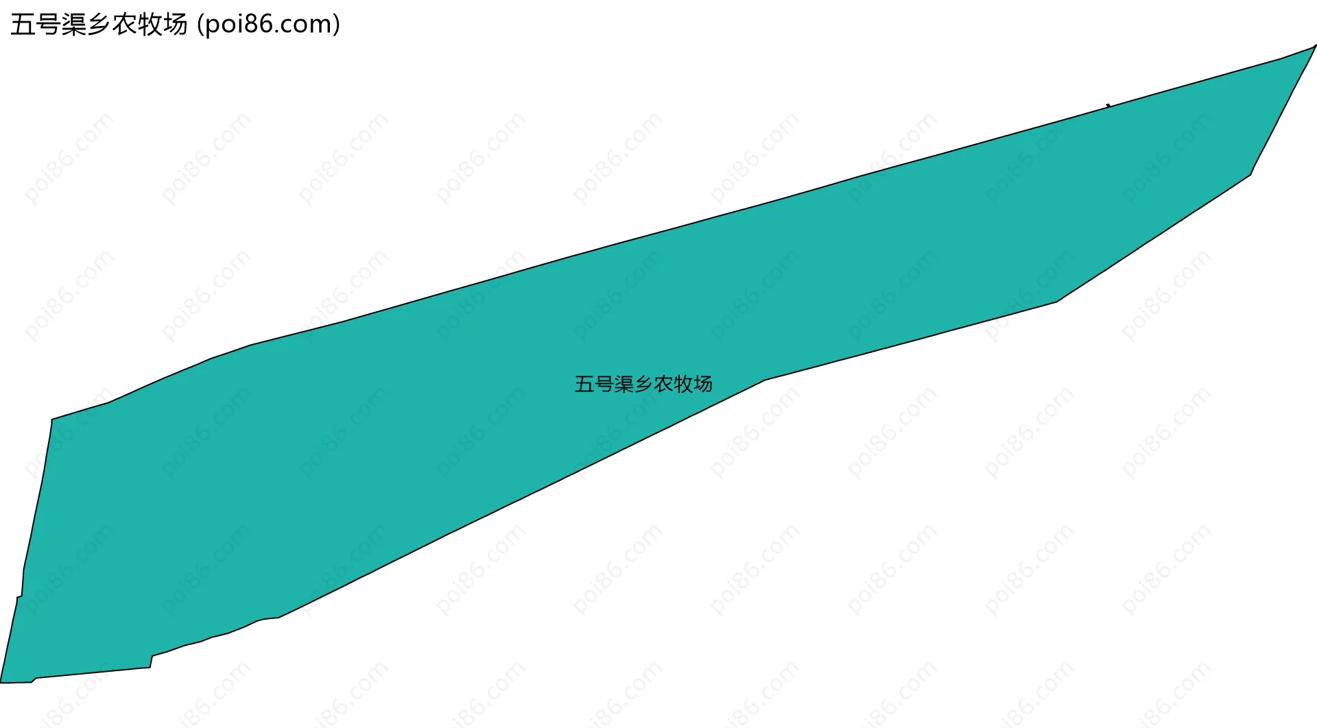 五号渠乡农牧场边界地图