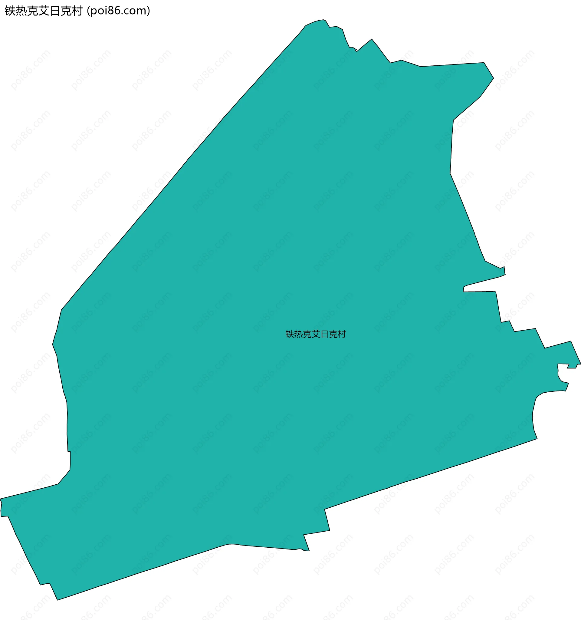 铁热克艾日克村边界地图