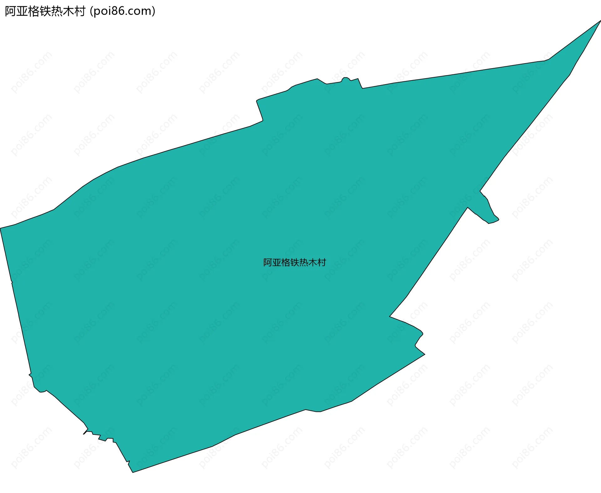 阿亚格铁热木村边界地图