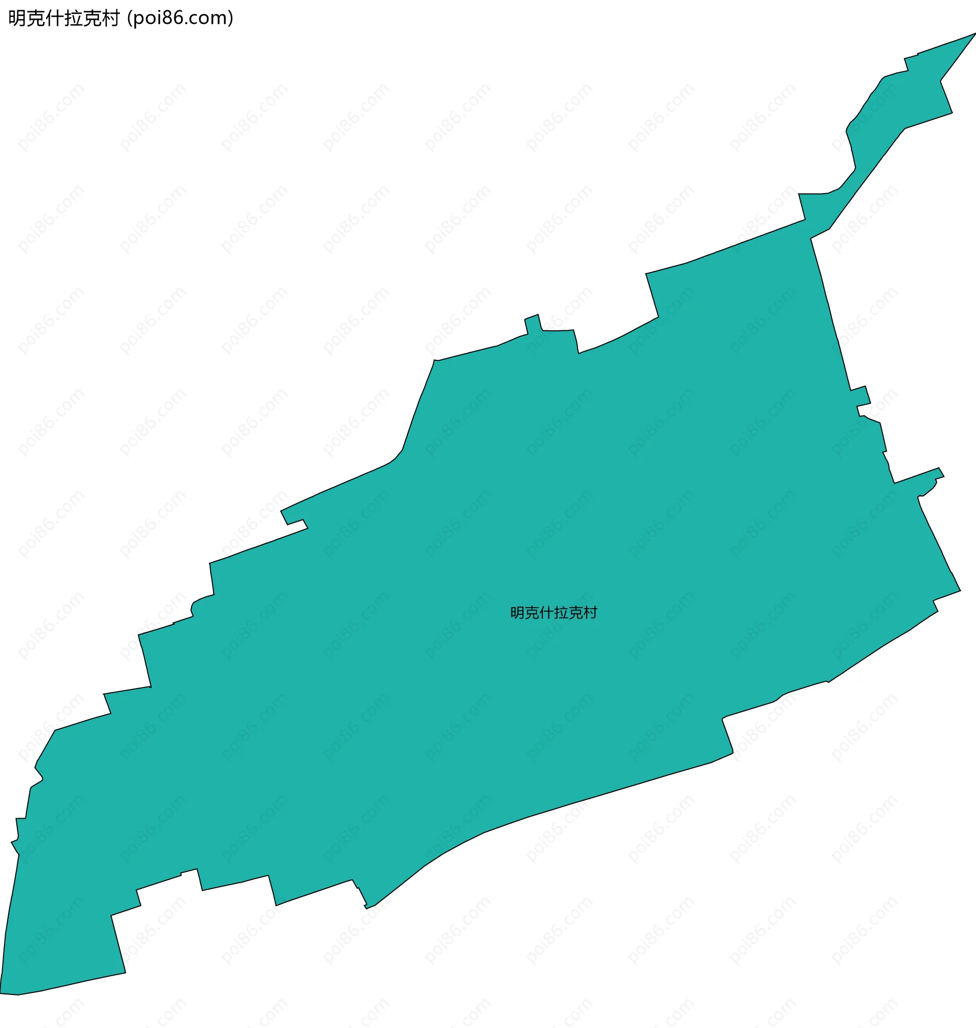 明克什拉克村边界地图