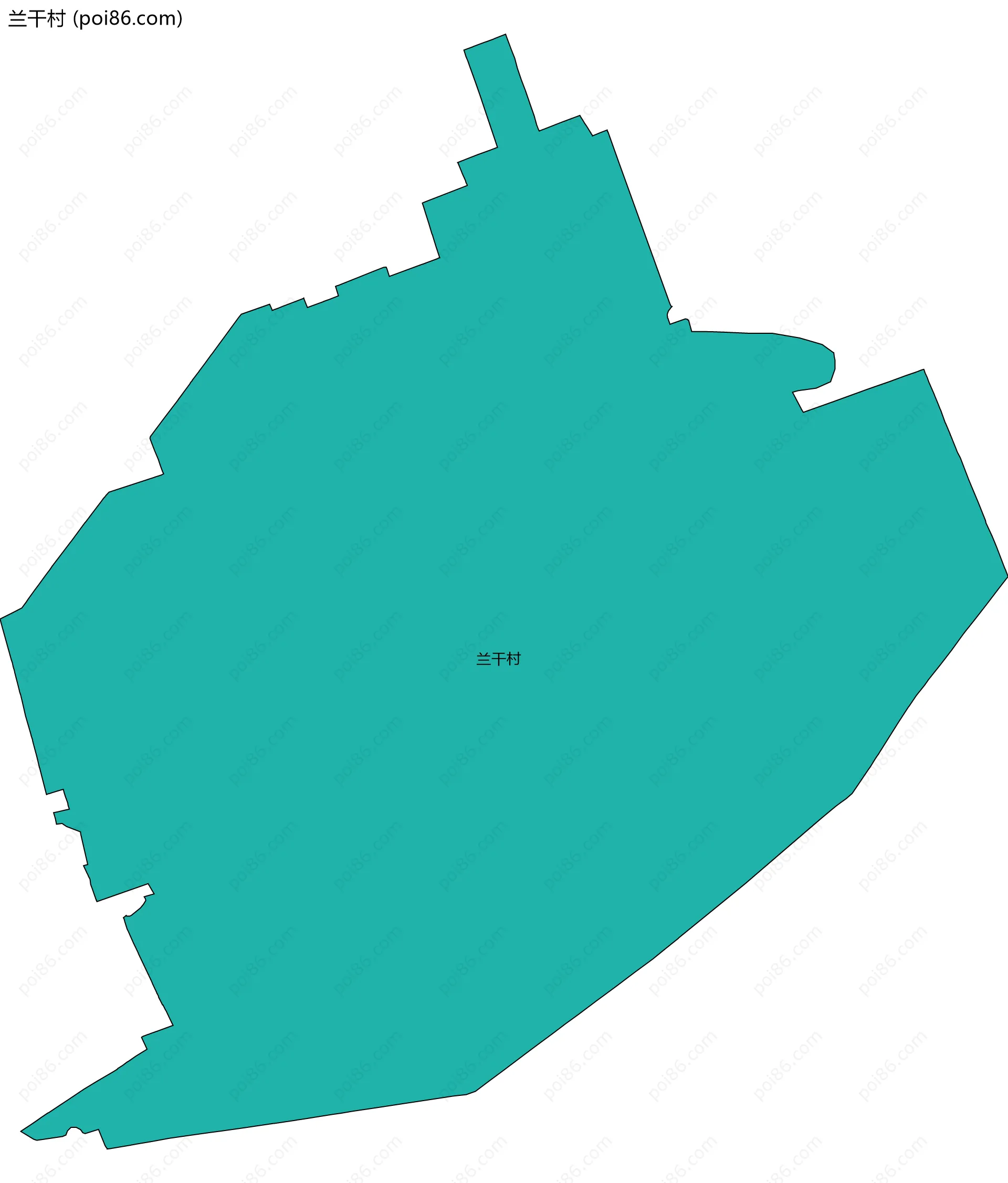 兰干村边界地图