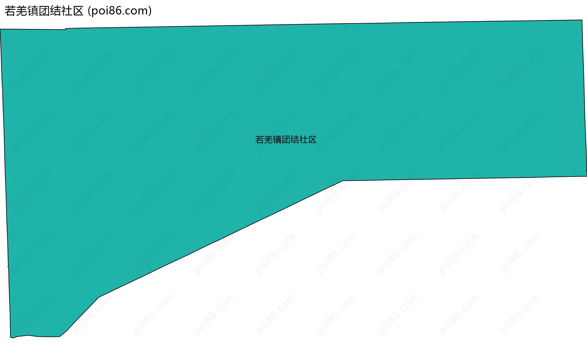 若羌镇团结社区边界地图