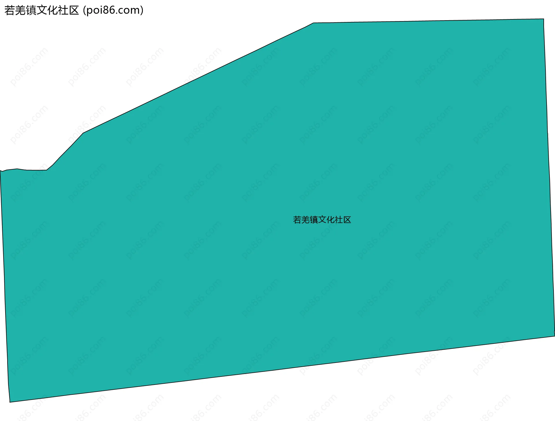 若羌镇文化社区边界地图