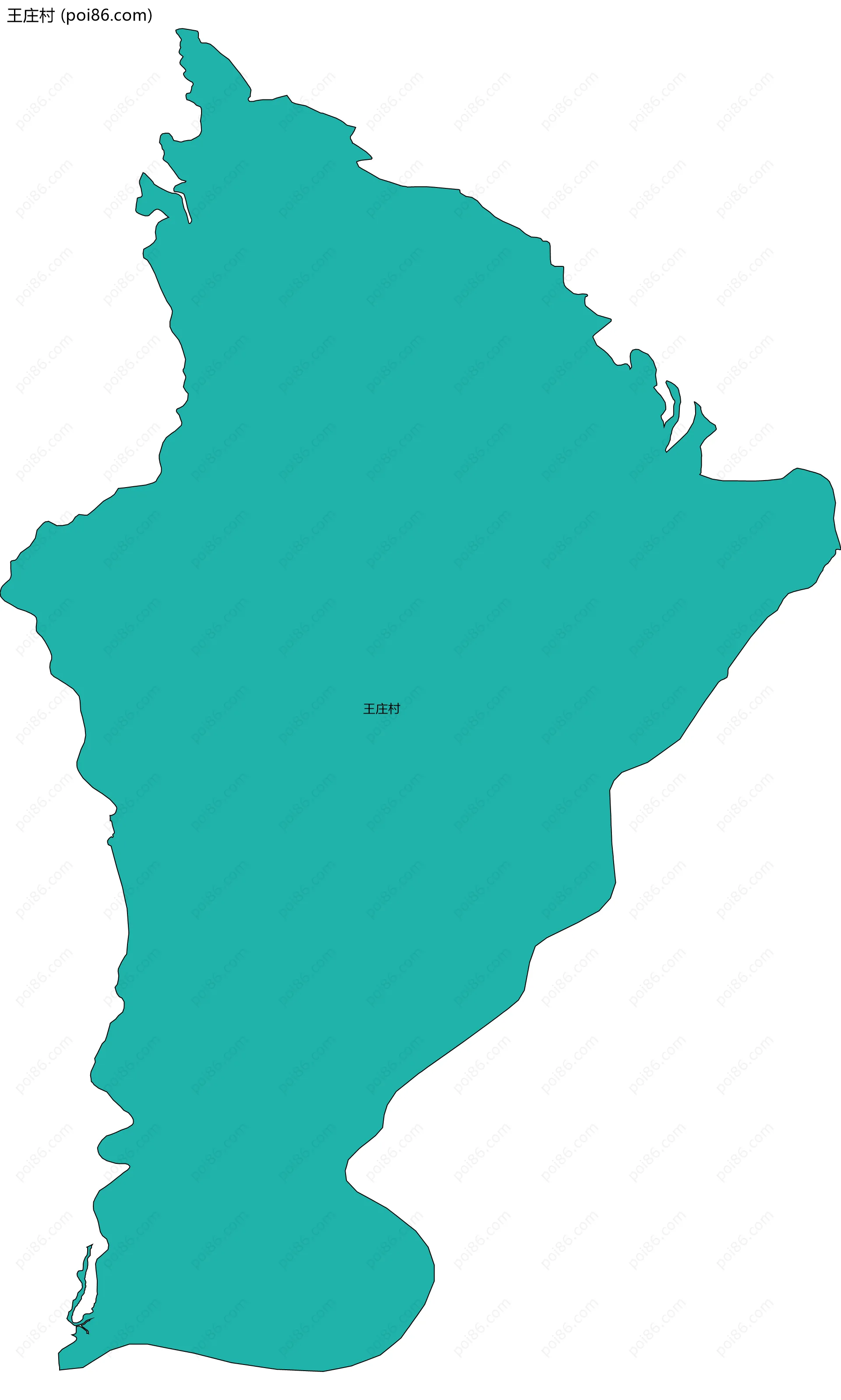 王庄村边界地图