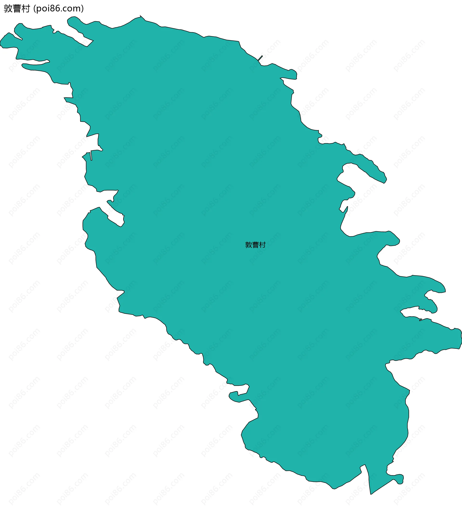 敦曹村边界地图