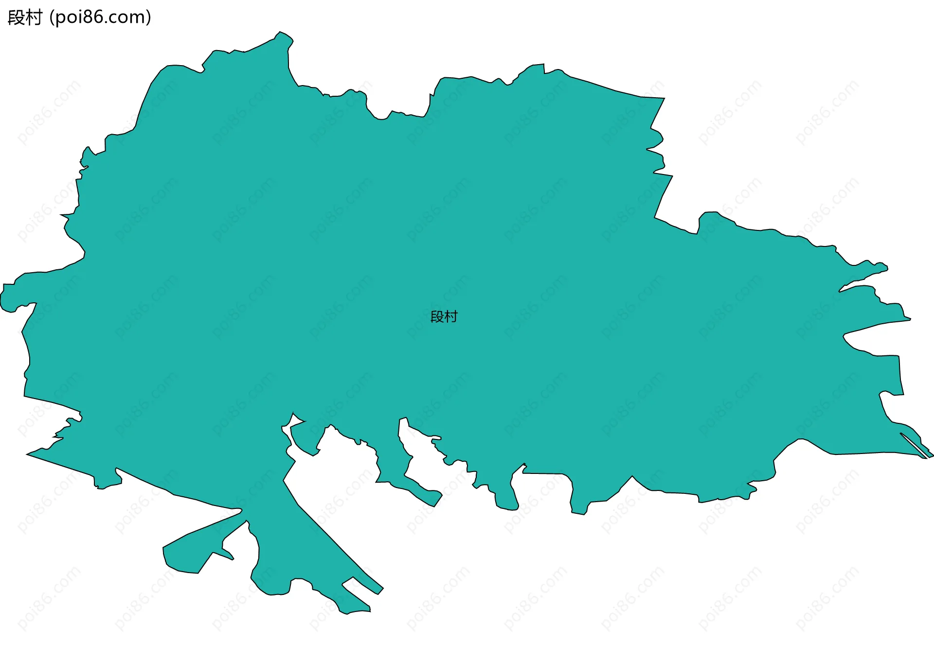 段村边界地图