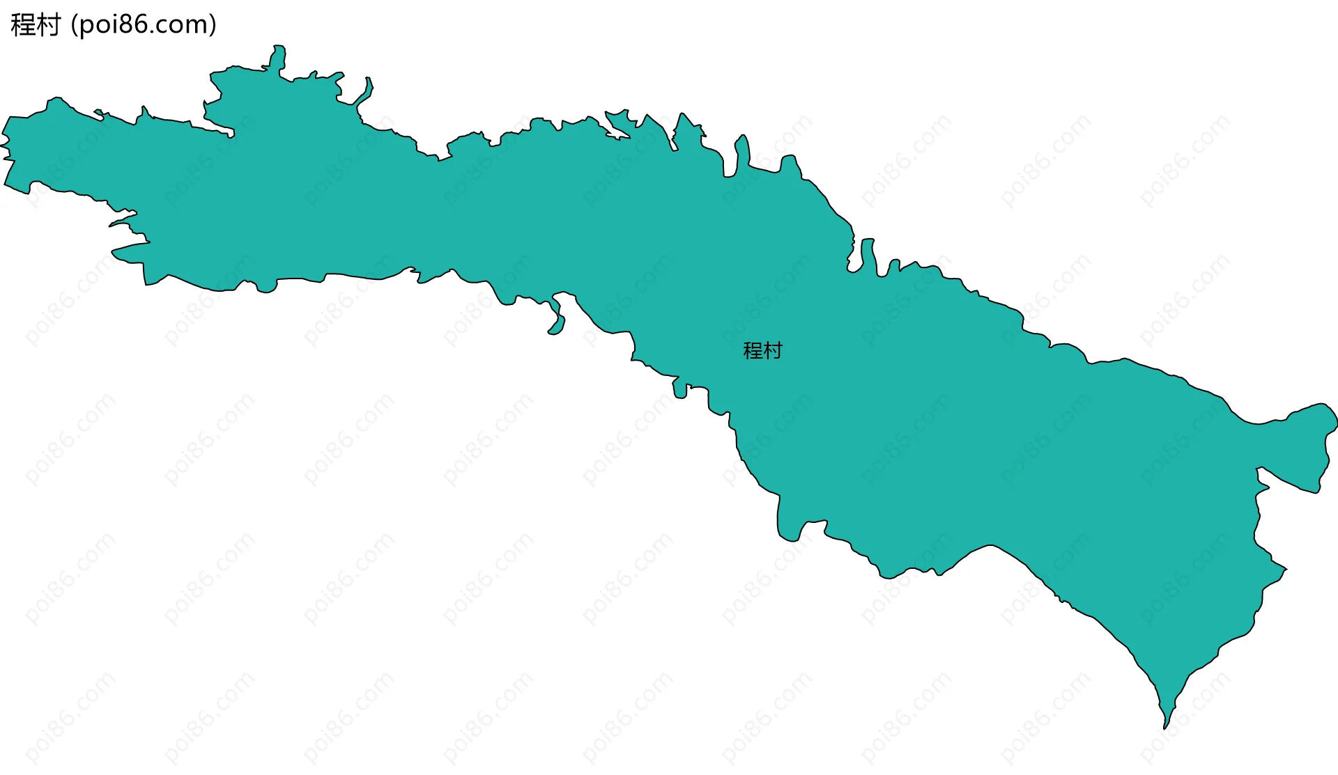 程村边界地图