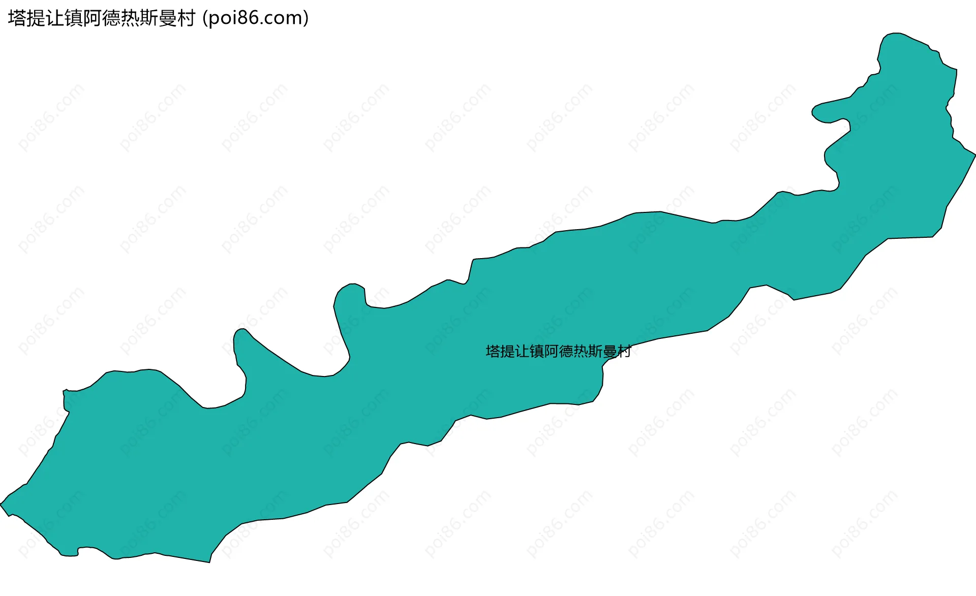 塔提让镇阿德热斯曼村边界地图