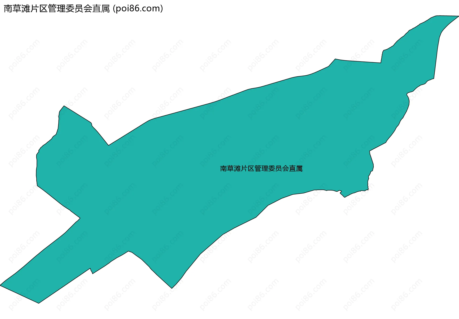 南草滩片区管理委员会直属边界地图