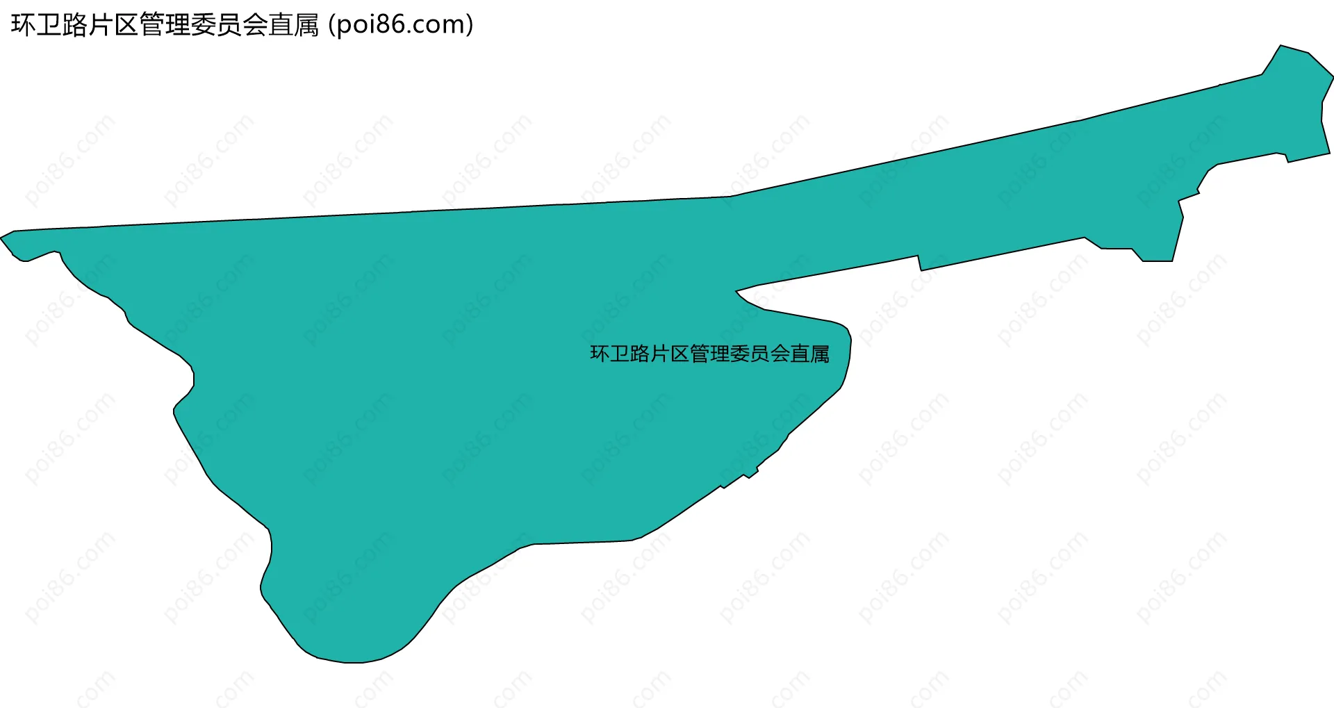 环卫路片区管理委员会直属边界地图