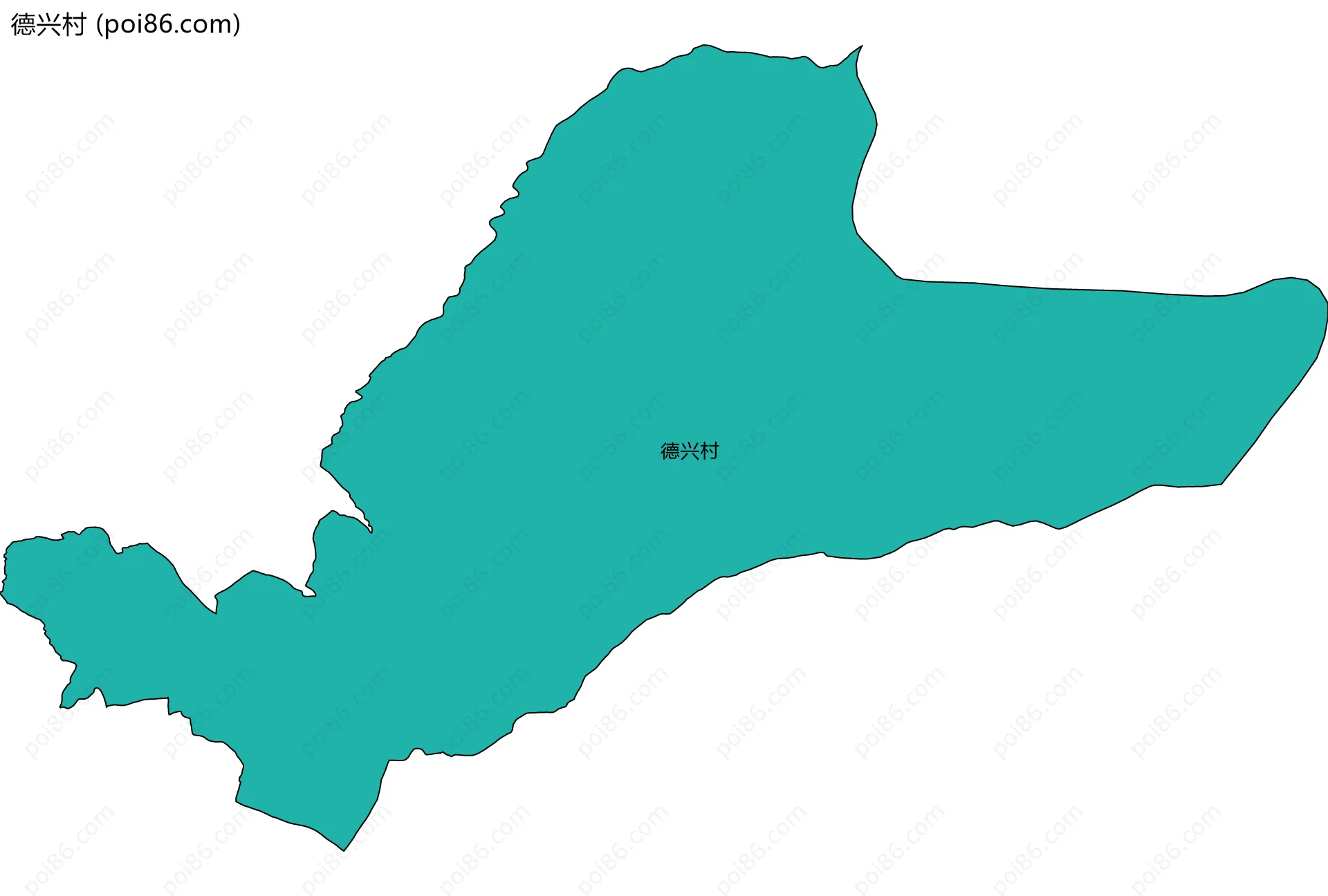 德兴村边界地图