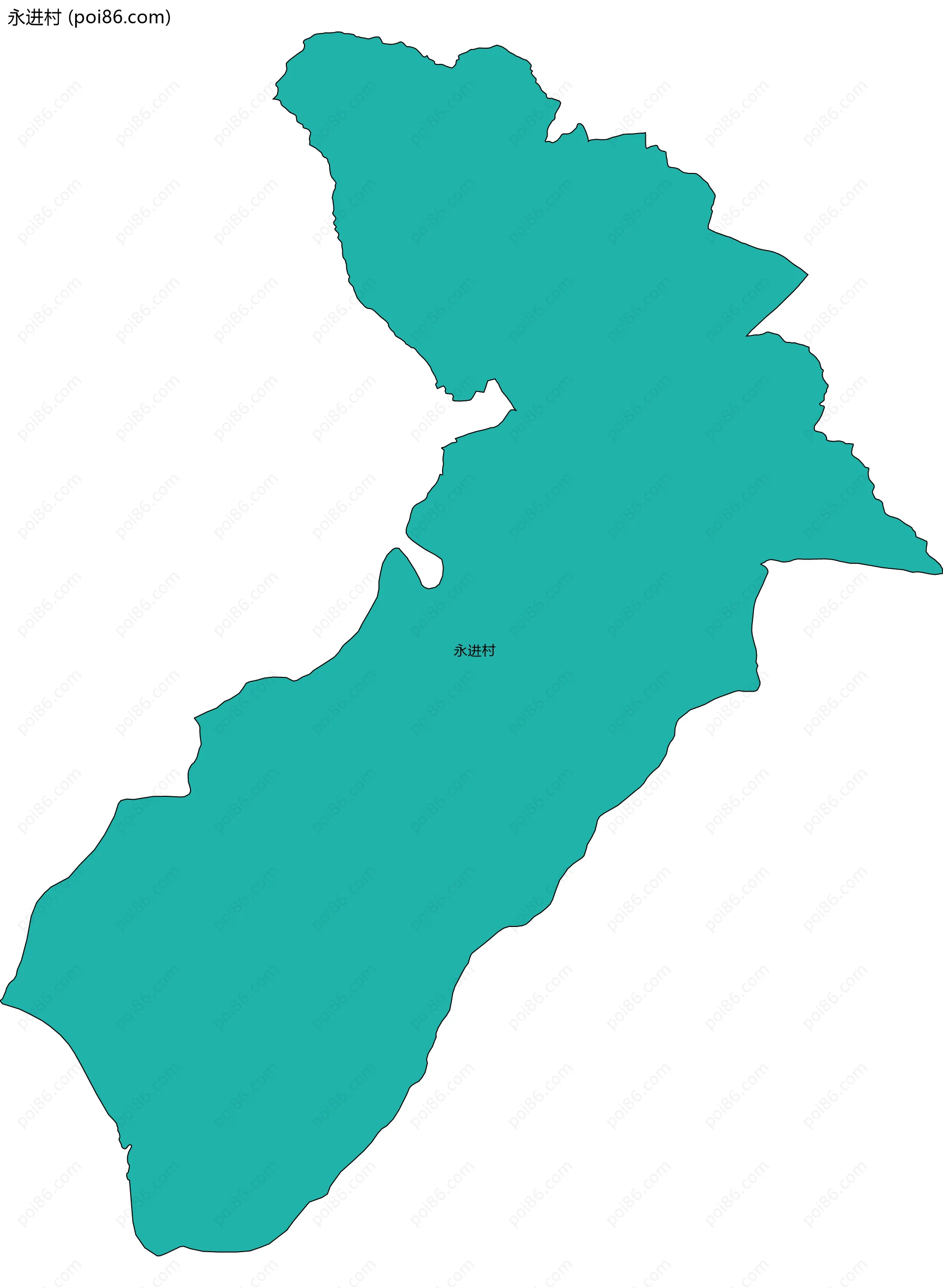 永进村边界地图