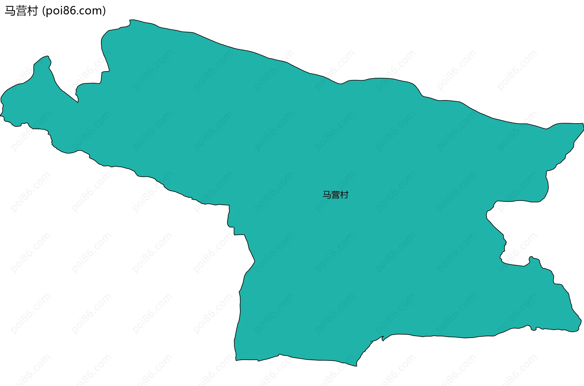 马营村边界地图