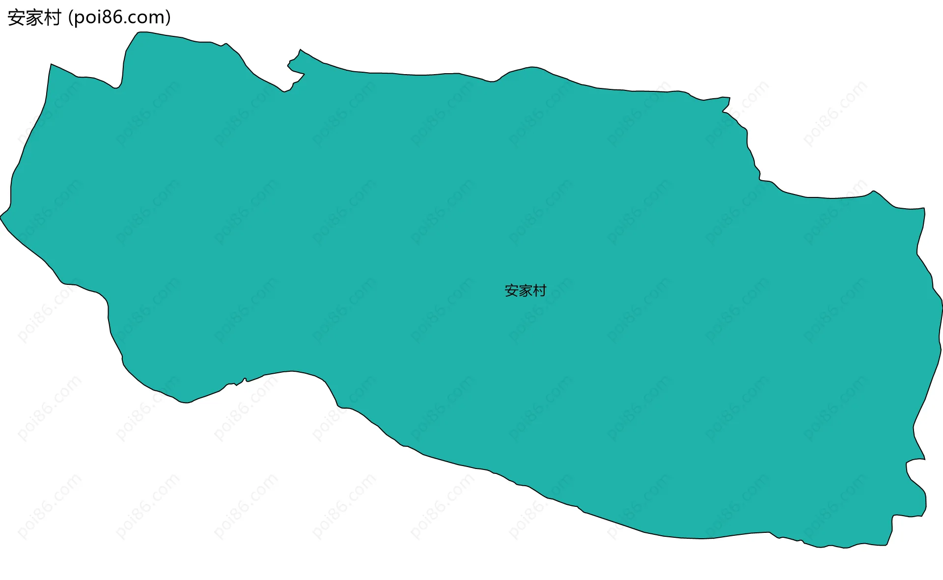 安家村边界地图