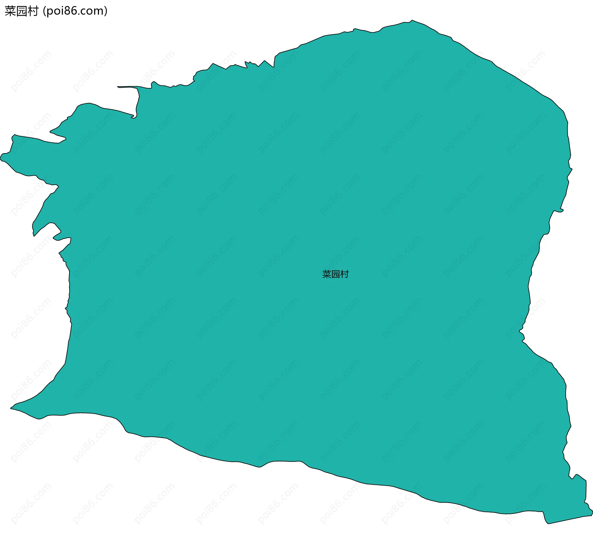 菜园村边界地图