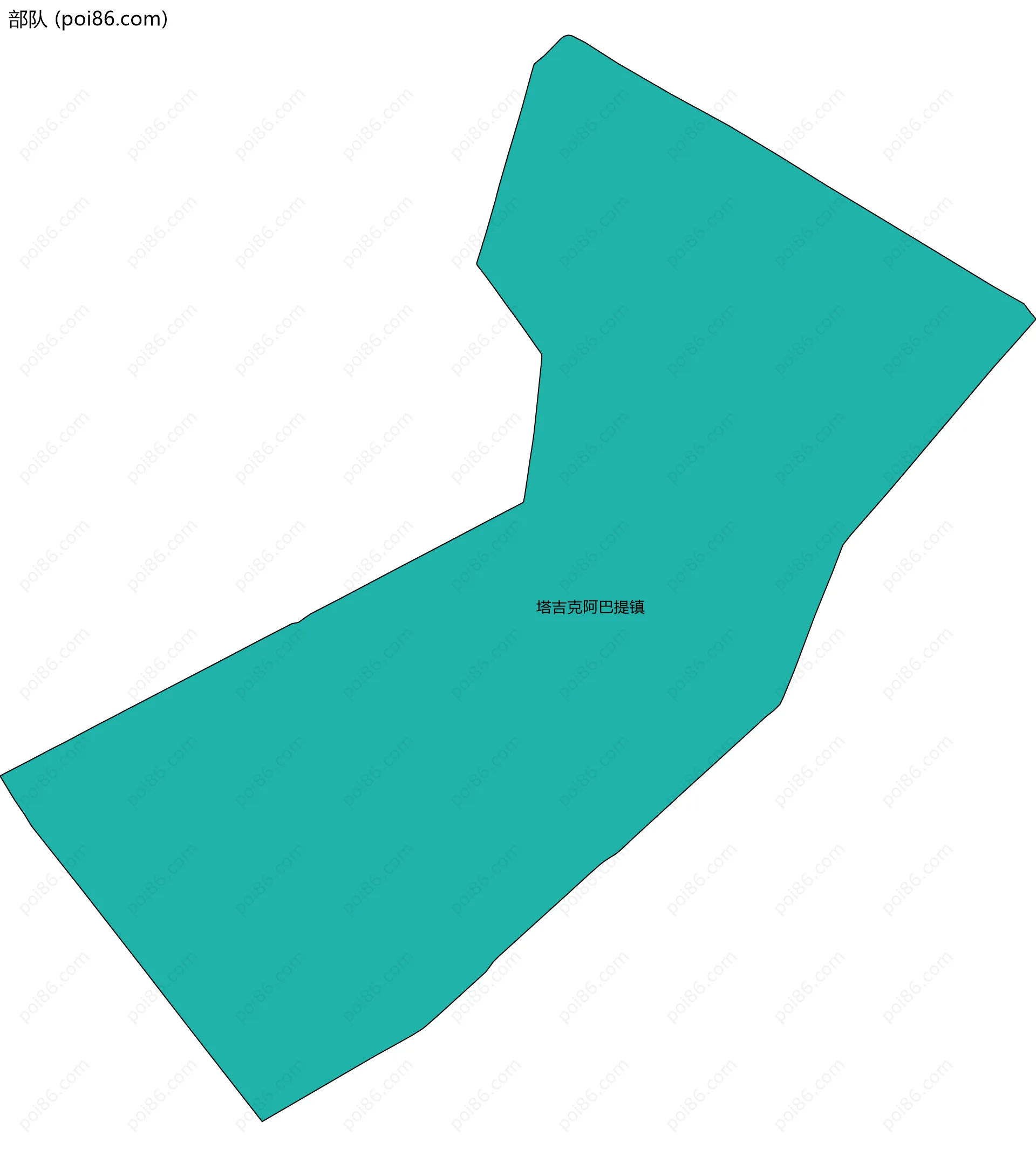 部队边界地图(五级行政区划)