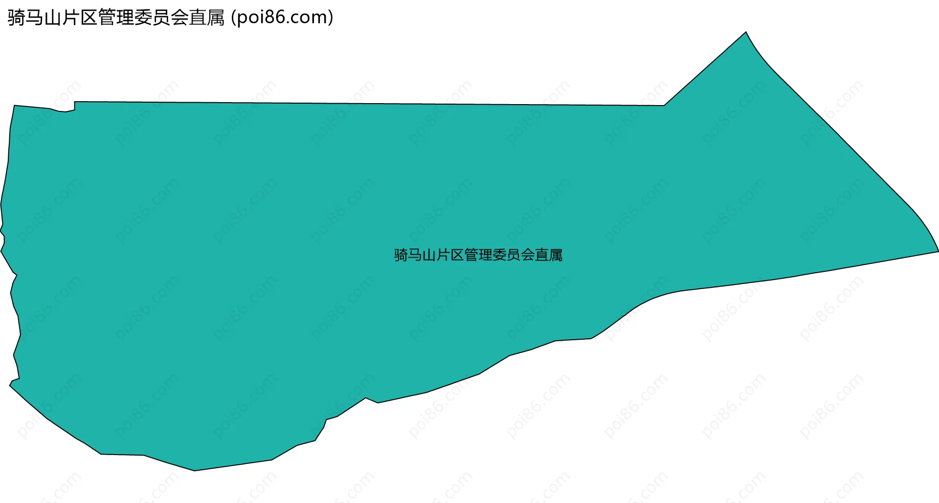 骑马山片区管理委员会直属边界地图