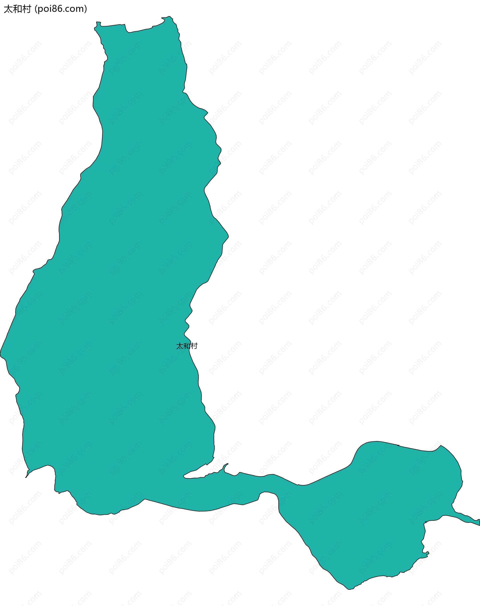 太和村边界地图