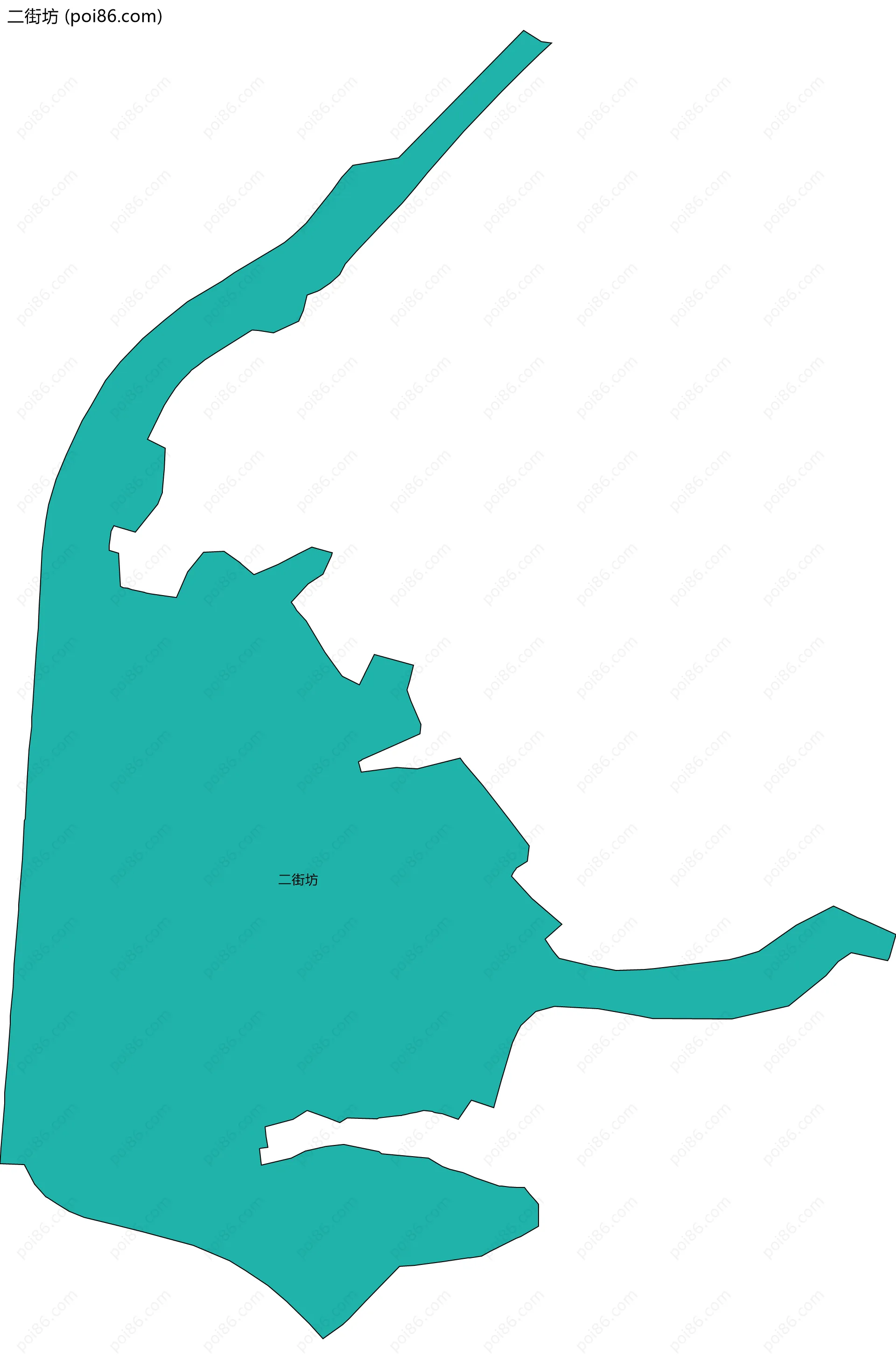 二街坊边界地图