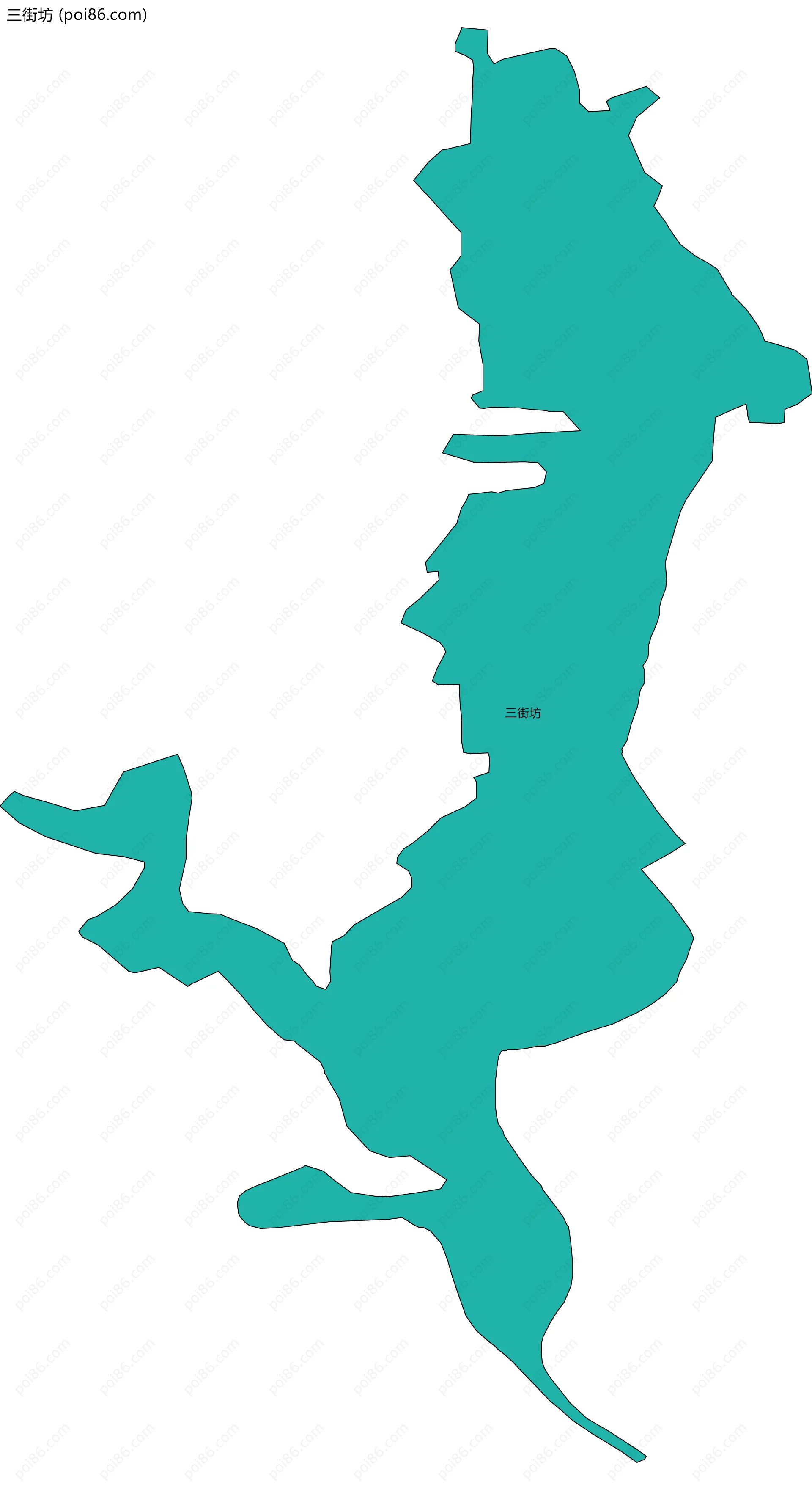 三街坊边界地图