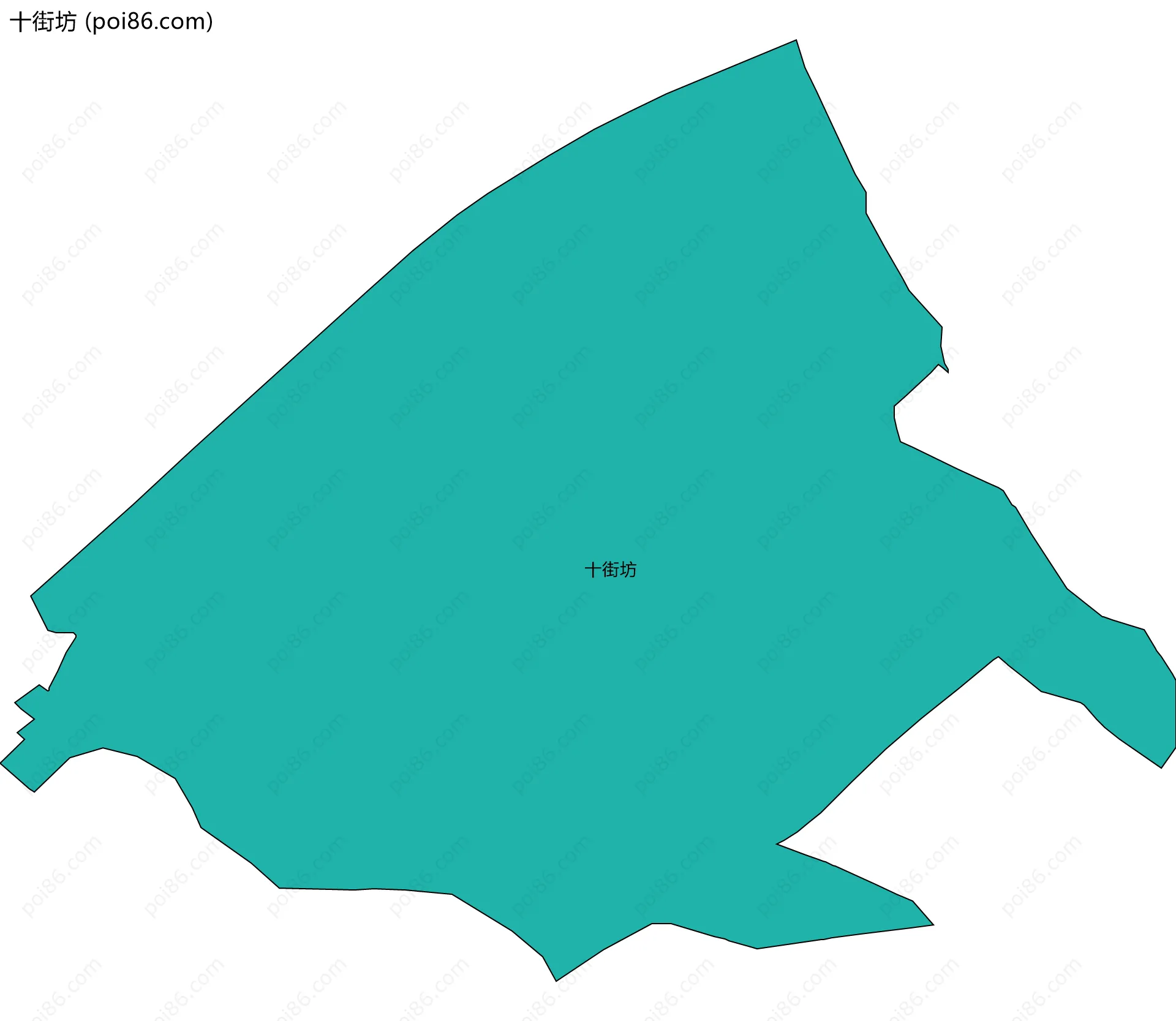 十街坊边界地图